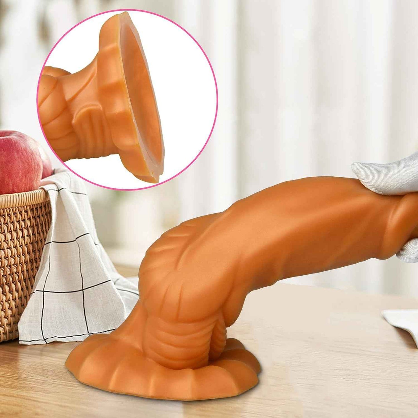 Liquid Silicone Anal Sex Toys Butt Plug Realistic Dildo G Spot Dildo Animal Penis Small Cock Vaginal Stimulation Prostate Massager for Male Female Masturbation Romi (S)