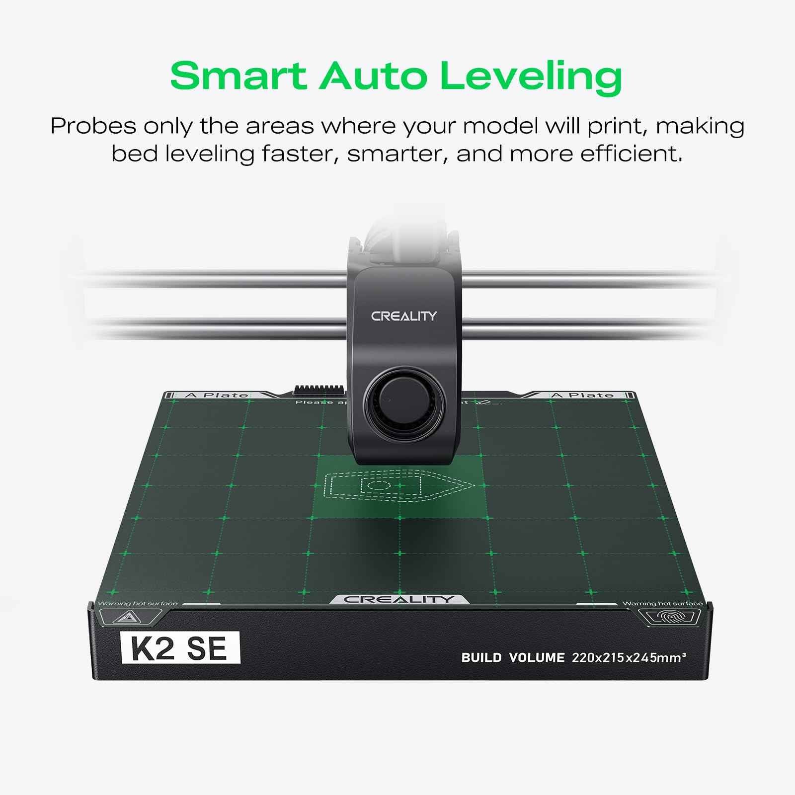 Creality K2 SE 3D Printer, 500mm/s High-Speed Printing, Support Multi Color 3D Printing Needs CFS, Solid Metal Build, Auto Leveling