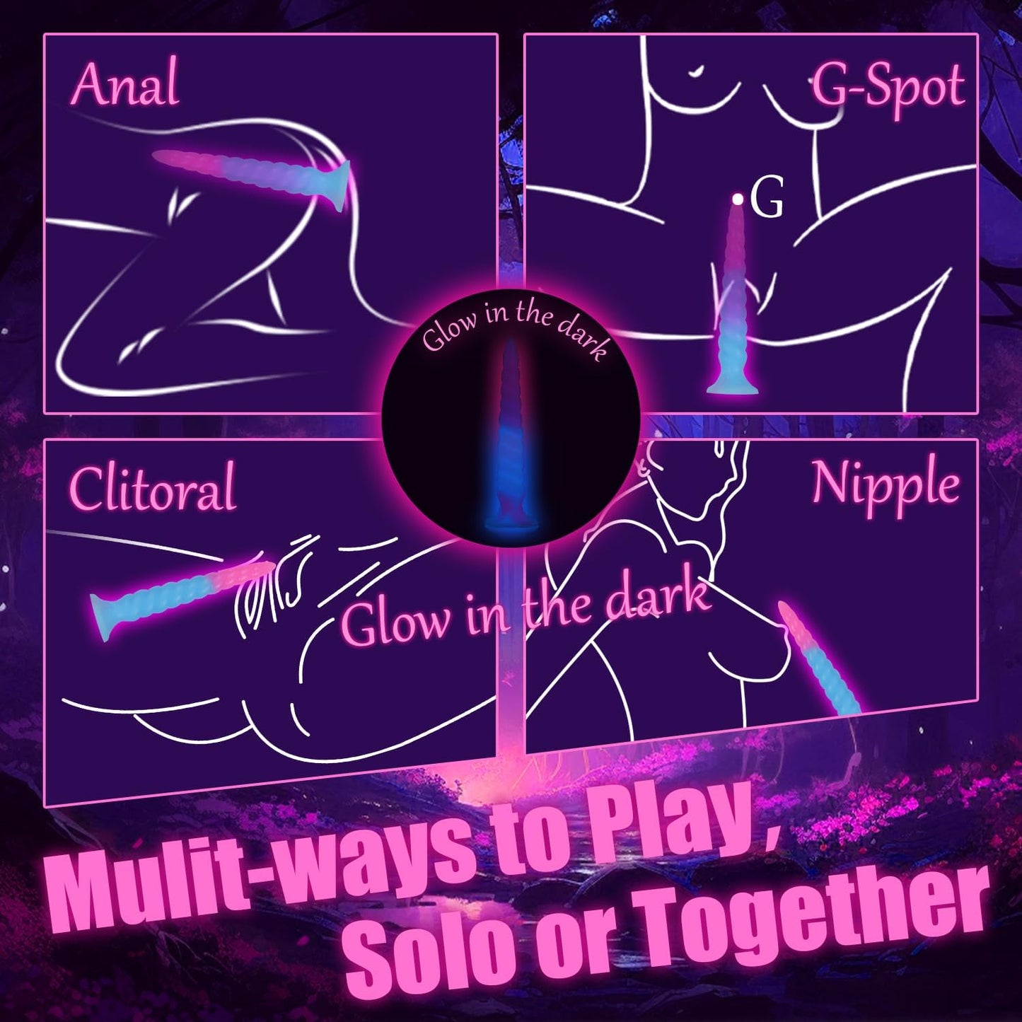 DEPAREE Spiral Monster Dildo Suction Cup Fantasy Anal Toy