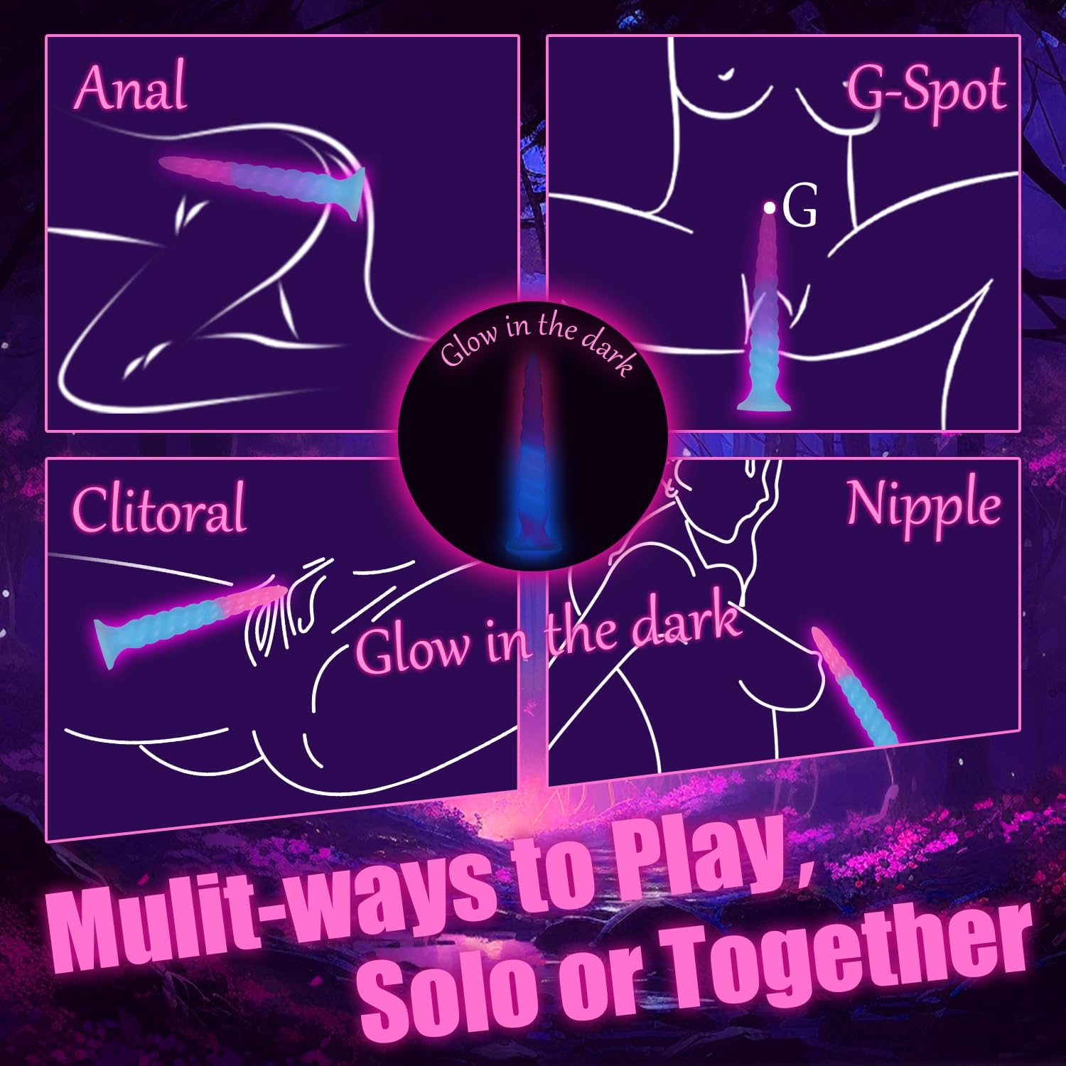DEPAREE Spiral Monster Dildo Suction Cup Fantasy Anal Toy