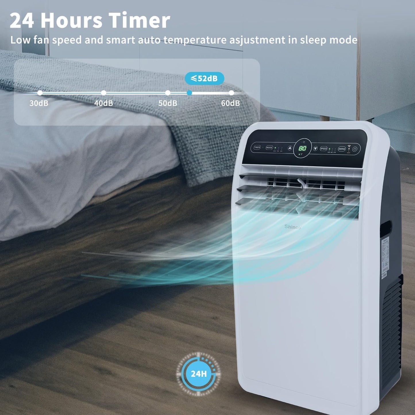 Shinco 8000/10000/12000 BTU Portable Air Conditioners