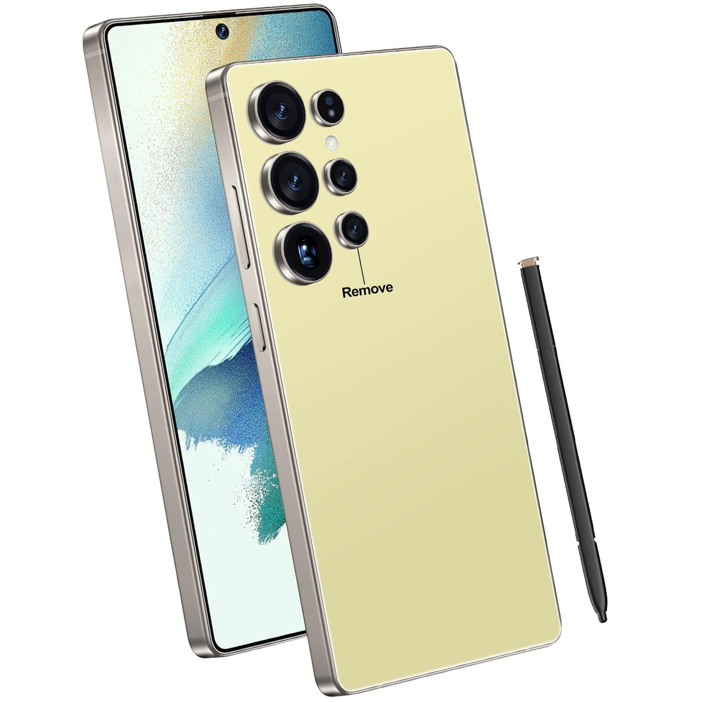 Ghoxrxal I25 Ultra Unlocked Android Smartphone, 16GB RAM+512GB ROM Cell Phone, 6.99" FHD+ Large Display with Stylus Pen, 7000mAh, 108MP Camera, 5G Dual SIM Android 14 Mobile Phone