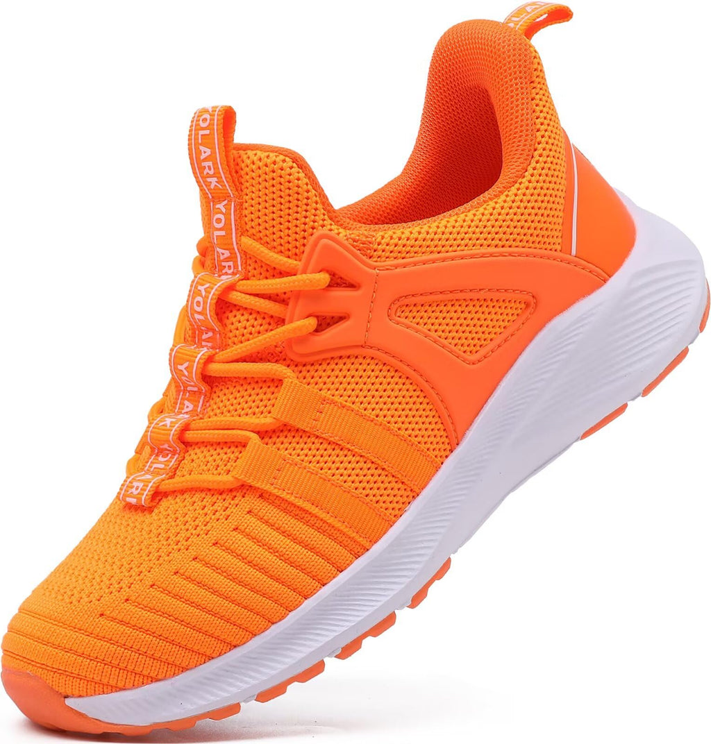 YOLARK Boys Girls Sneakers for Kids Non-Slip Tennis Shoes Fashion Lightweight Breathable Running Sport Athletic