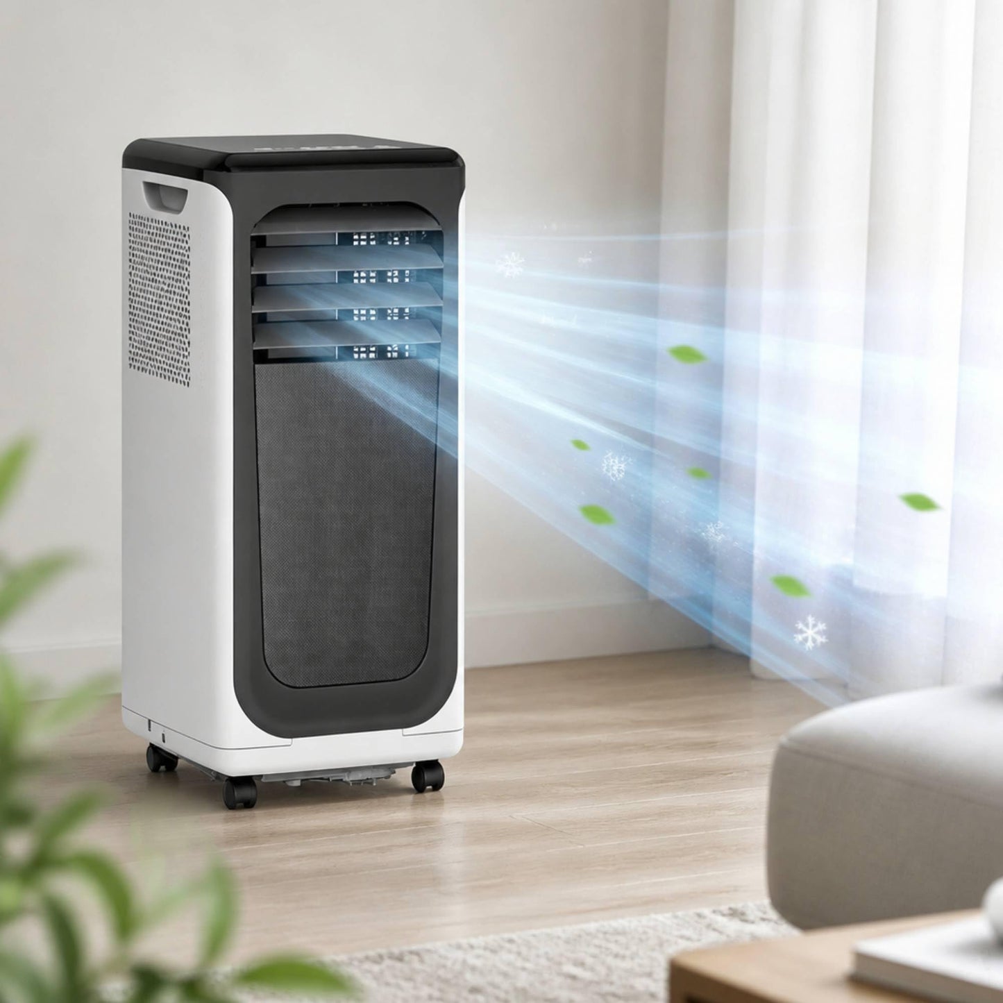 8400,10000,12000,14000,15000 BTU Portable Air Conditioners, Portable Ac with Remote Control Cool Up to 350,450 Sq.Ft, 3 IN 1 with Remote Control Sleep Mode, Windows kit,White & Garage