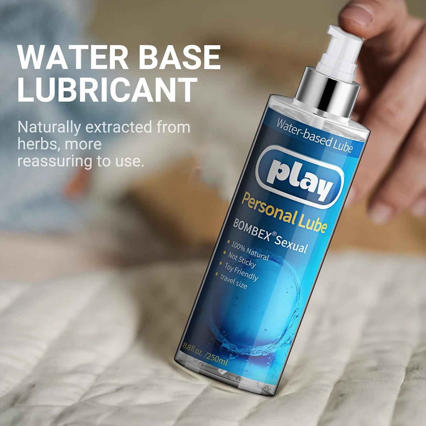 BOMBEX Water Based Personal Lubricant, 8.6 Fl Oz