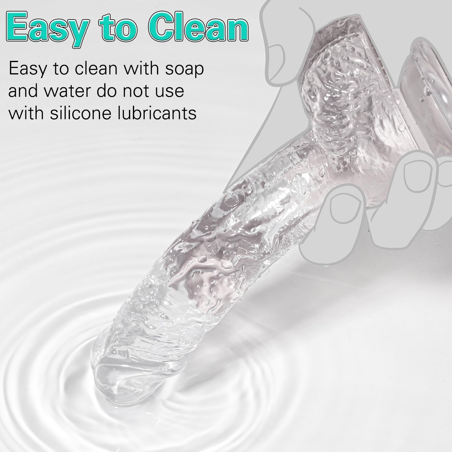 Vikkiy Realistic Dildo 7.3 Inch Body-Safe TPE Suction Cup