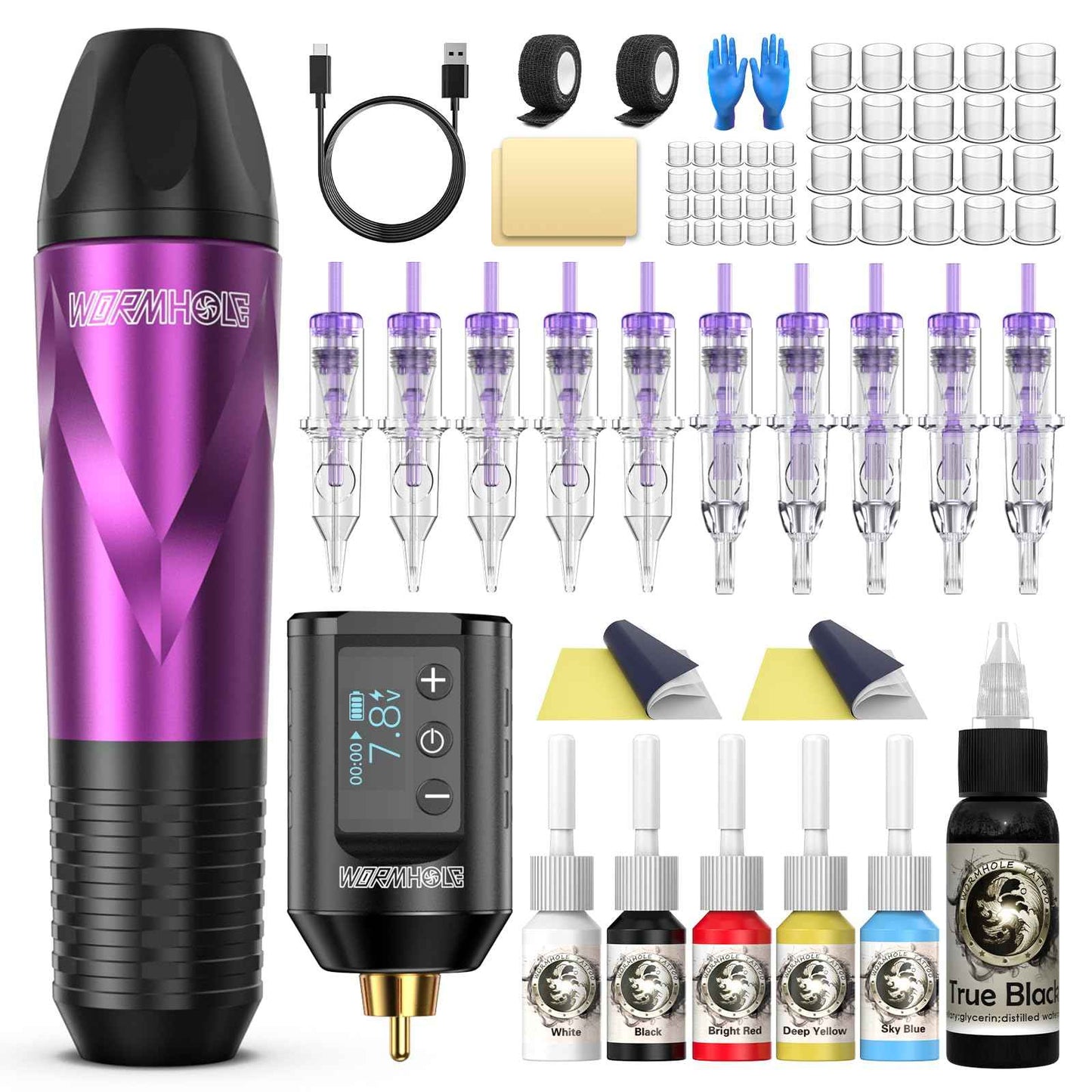 Wormhole Tattoo Practice Gun Kit