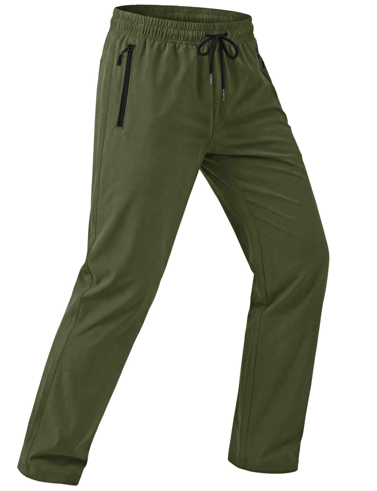 MAGCOMSEN Mens Hiking Pants Lightweight Quick Dry Workout Athletic Jogger with Zipper Pockets Golf Running Gym