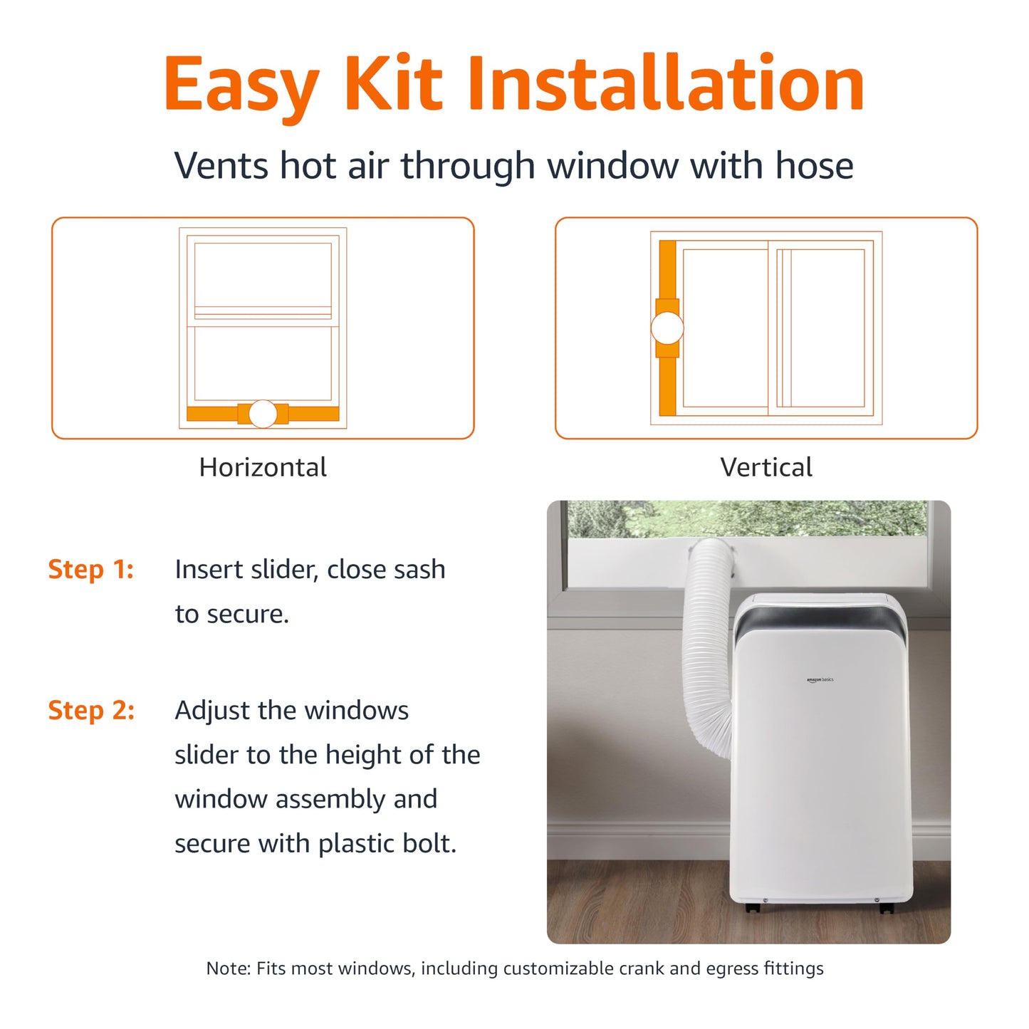 Amazon Basics Portable Air Conditioner with Remote - Cools