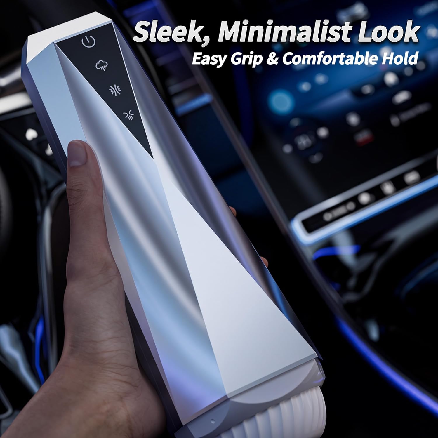 KUSHOR Male Masturbator 10 Vibration 3 Suction Modes Silver