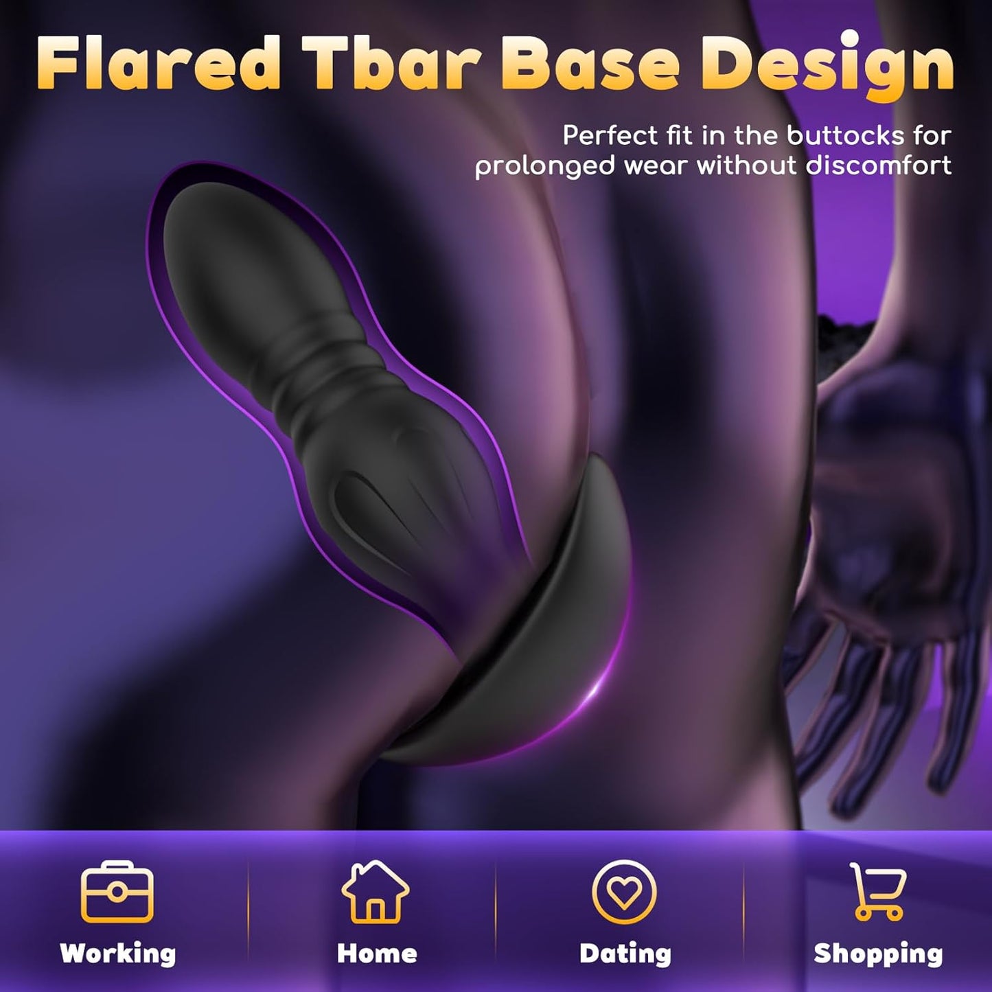 4PCS Butt Plug Set-Beginner's First Silicone Anal Plugs for Progressive Adaptation, Multiple Stimulation, Enhanced Experience, Direct Access to The Prostate, Butt Sex Toy for Men & Women LongTime Wear