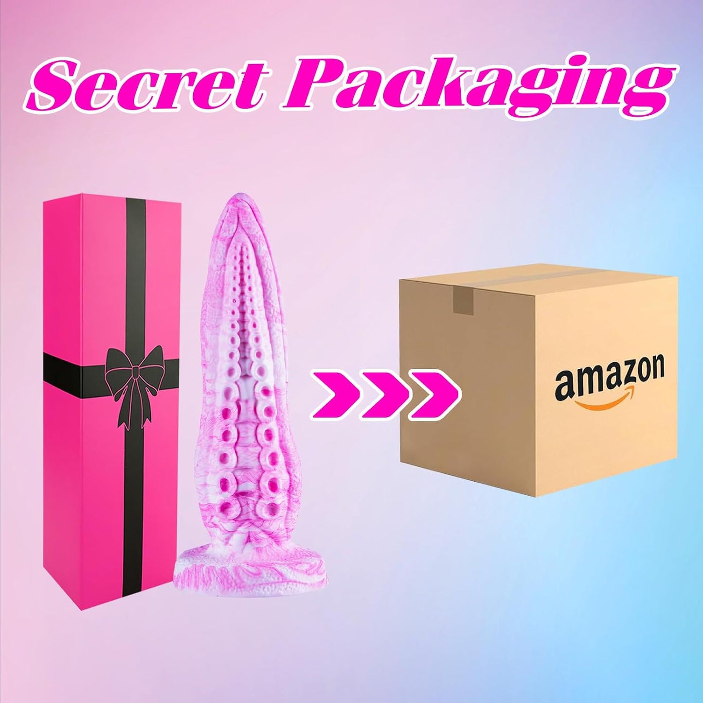5 Inch Small Tentacle Octopus Dildo Cute Anal Plug with Suction Cup, 6 Inch Realistic Monster Dildo Anal Stretcher for Beginners, Silicone Fantasy Bad Dragon Dildos Sex Toy for Gay Men Women Pink