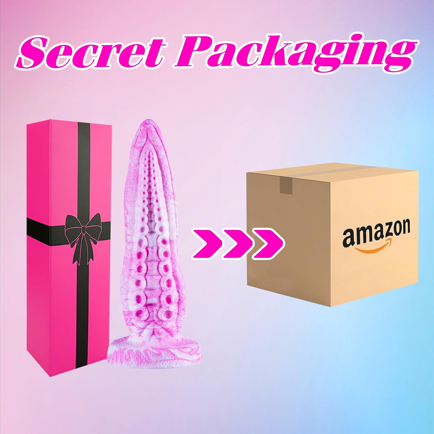5 Inch Small Tentacle Octopus Dildo Cute Anal Plug with Suction Cup, 6 Inch Realistic Monster Dildo Anal Stretcher for Beginners, Silicone Fantasy Bad Dragon Dildos Sex Toy for Gay Men Women Pink