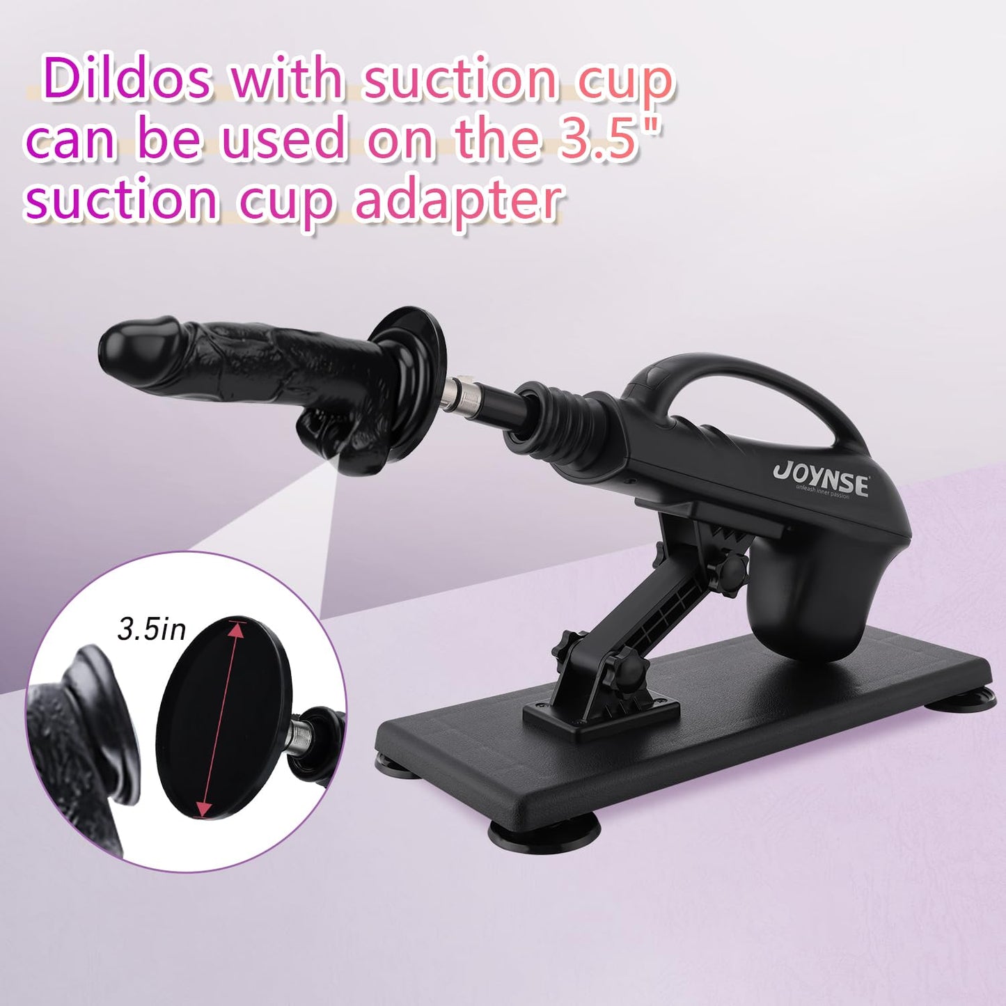 Sex Machine Joynse Fuck Machine, Automatic Thrusting Dildo Machine with 3XLR Connector, 7 Attachments Including Realistic Dildo, Love Machine Adult Sex Toys for Women & Men