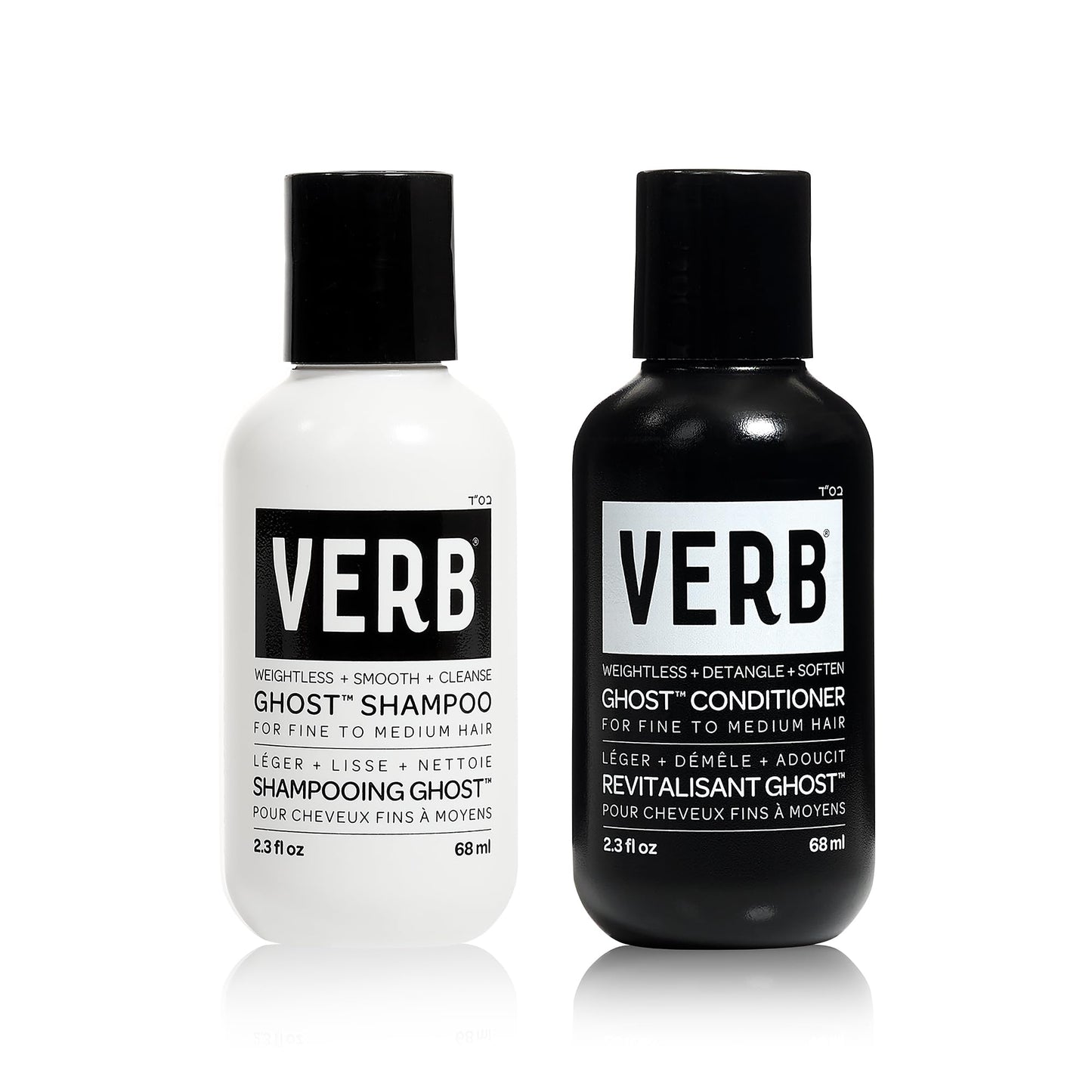 VERB Ghost Shampoo & Conditioner Duo Set - Infused with Moringa Oil - Cleanses + Moisturizes Fine and Weighed Down Hair - Vegan, No Parabens or Harmful Sulfate