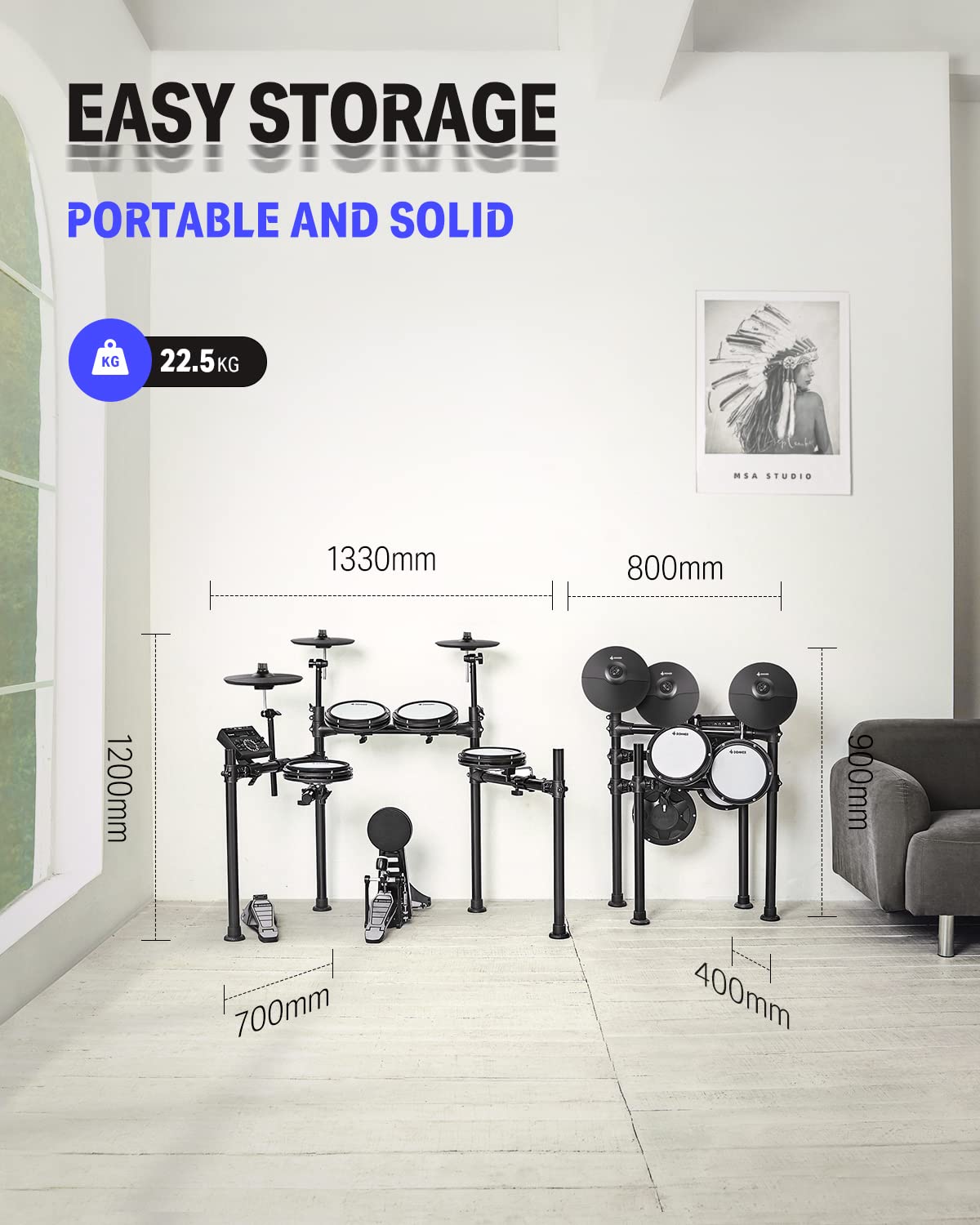 Donner Electric Drum Set DED-200