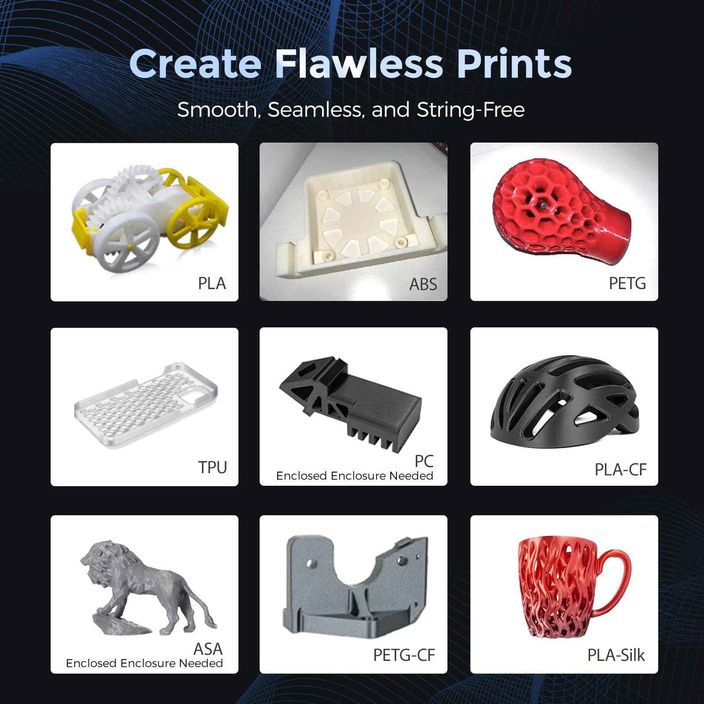 FLASHFORGE 3D Printer Adventurer Sereis Self Leveling with Quick Removable Nozzle, Built-in HD Camera, Easy to Use for Beginners