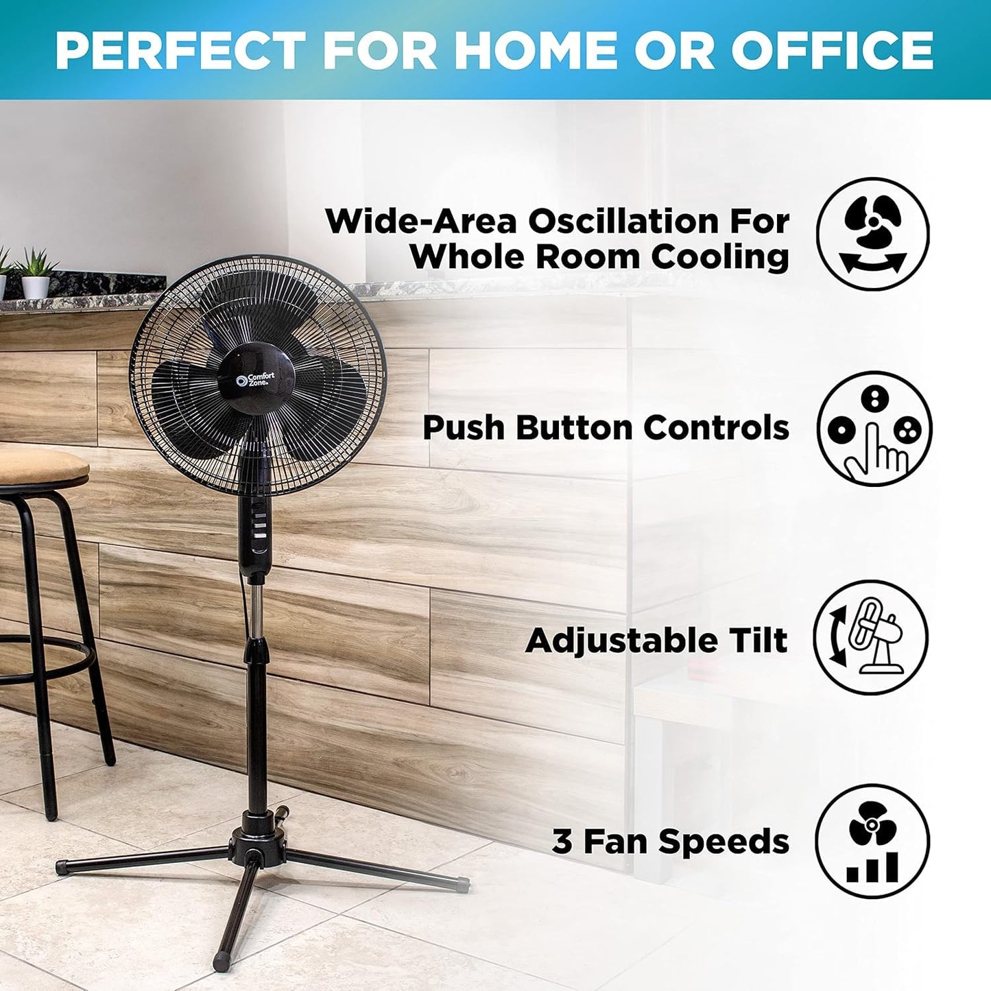 Comfort Zone Pedestal Fan