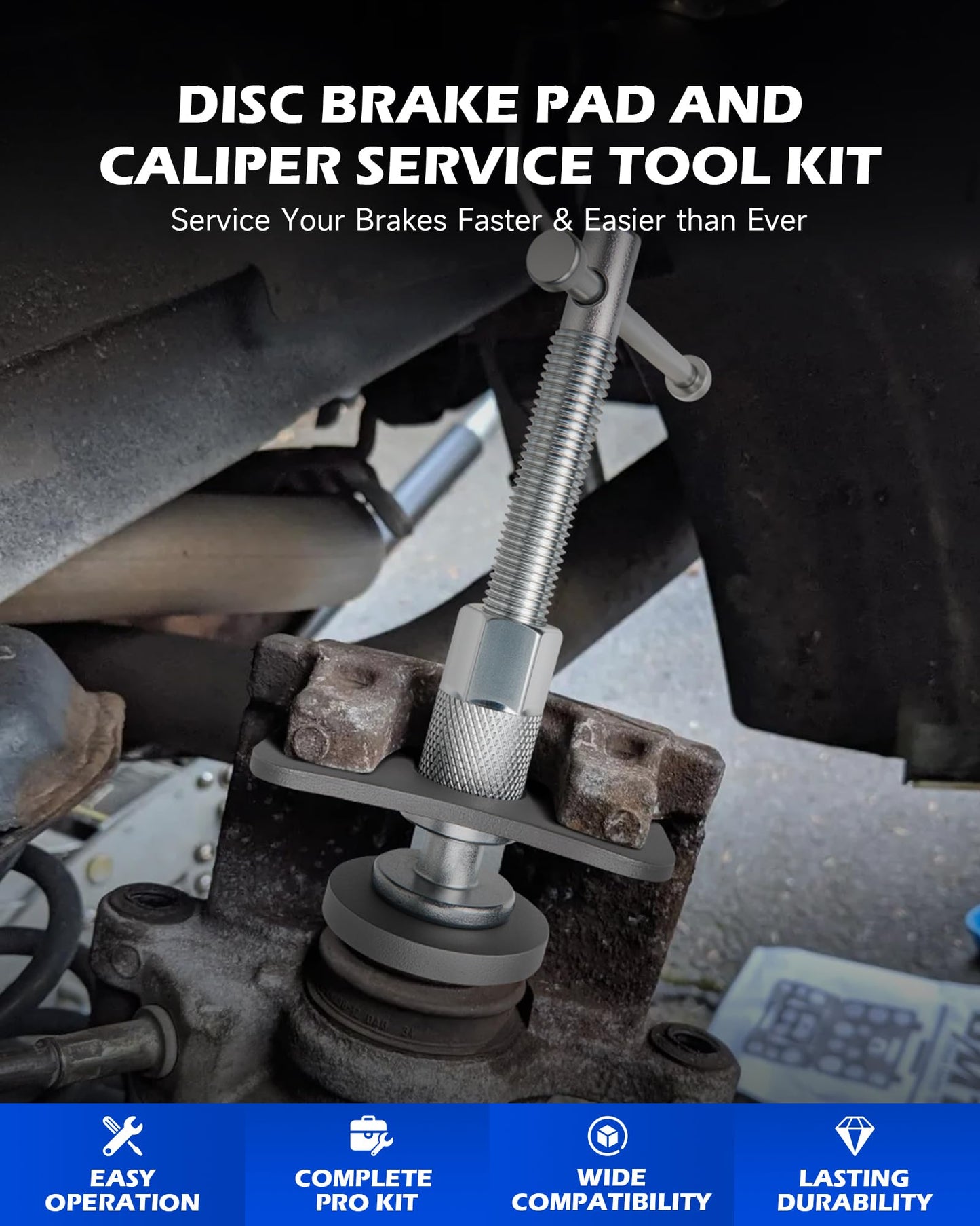 Orion Motor Tech 24pc Brake Caliper Compression Tool Set