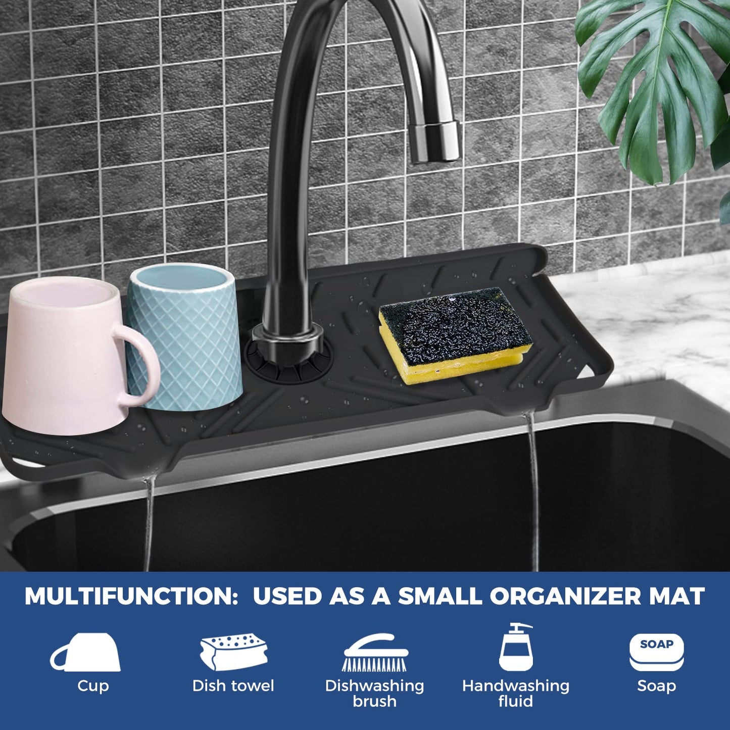 Drying Mats Cleaning Brushes Kitchen Gadgets Silicone Faucet Mat BABA1PHUI-919