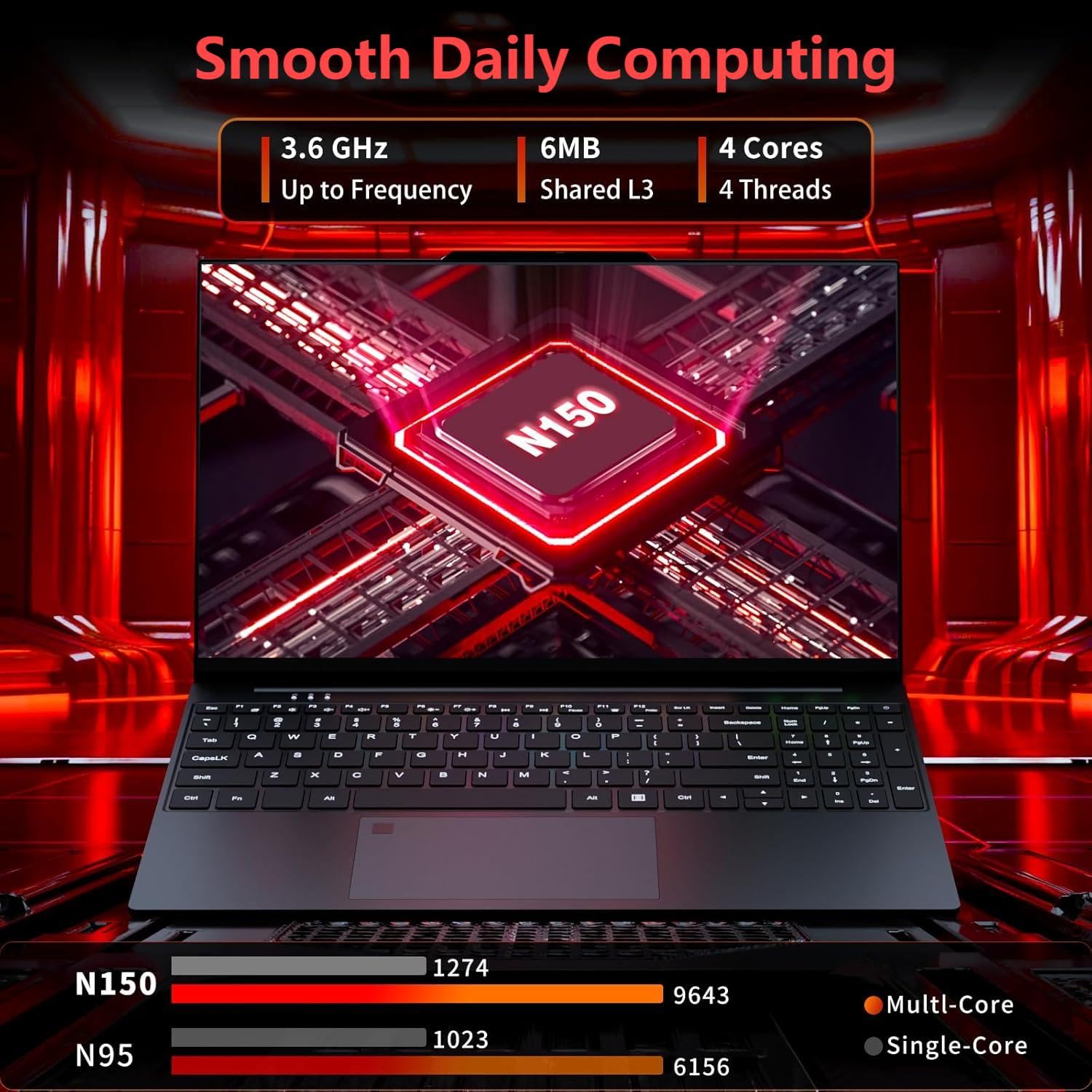 DUNHOO Gaming Laptop N150