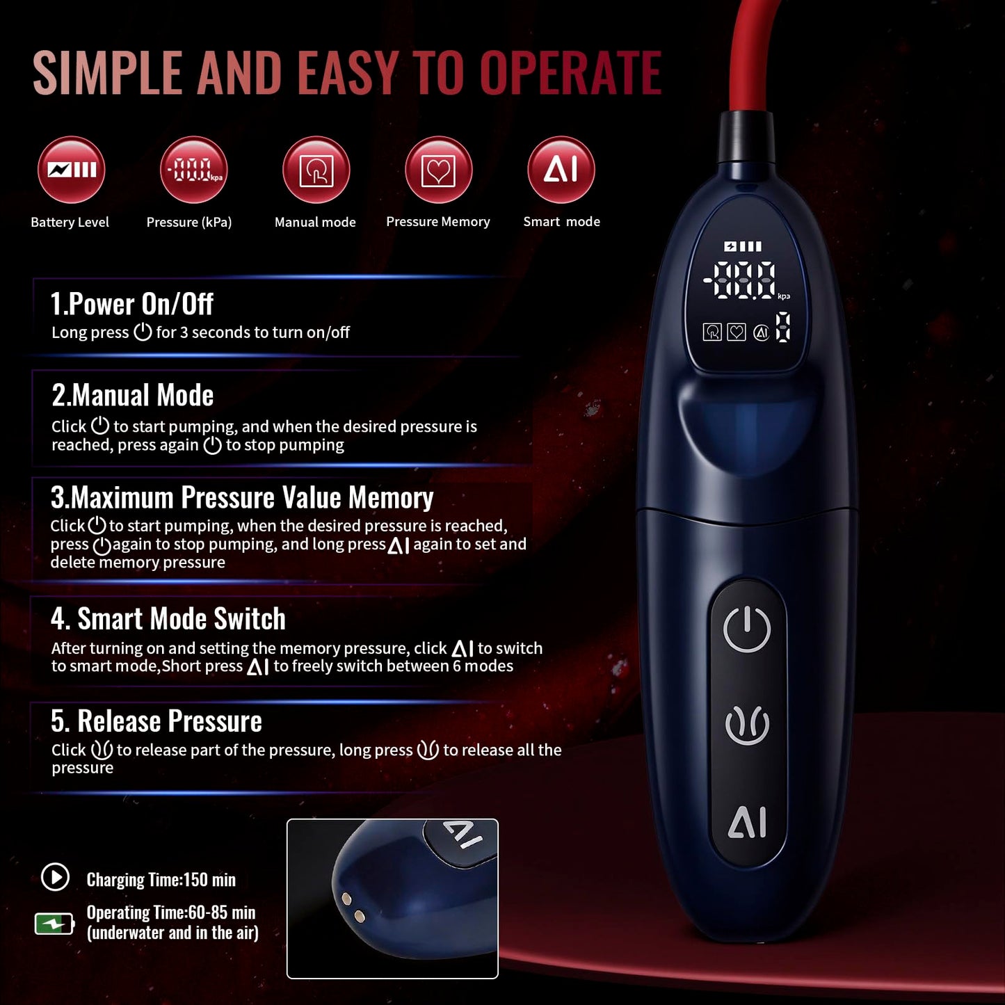 Electric Pussy Pump,Clitoral Pump and Nipple Sucker Sex Toys Include 2 Pussy & 2 Clit and Nipple Cups,7 Training Modes,Vagina Pump,Adult Sex Toy,Enhances Sexual Pleasure Sex Toys for Females