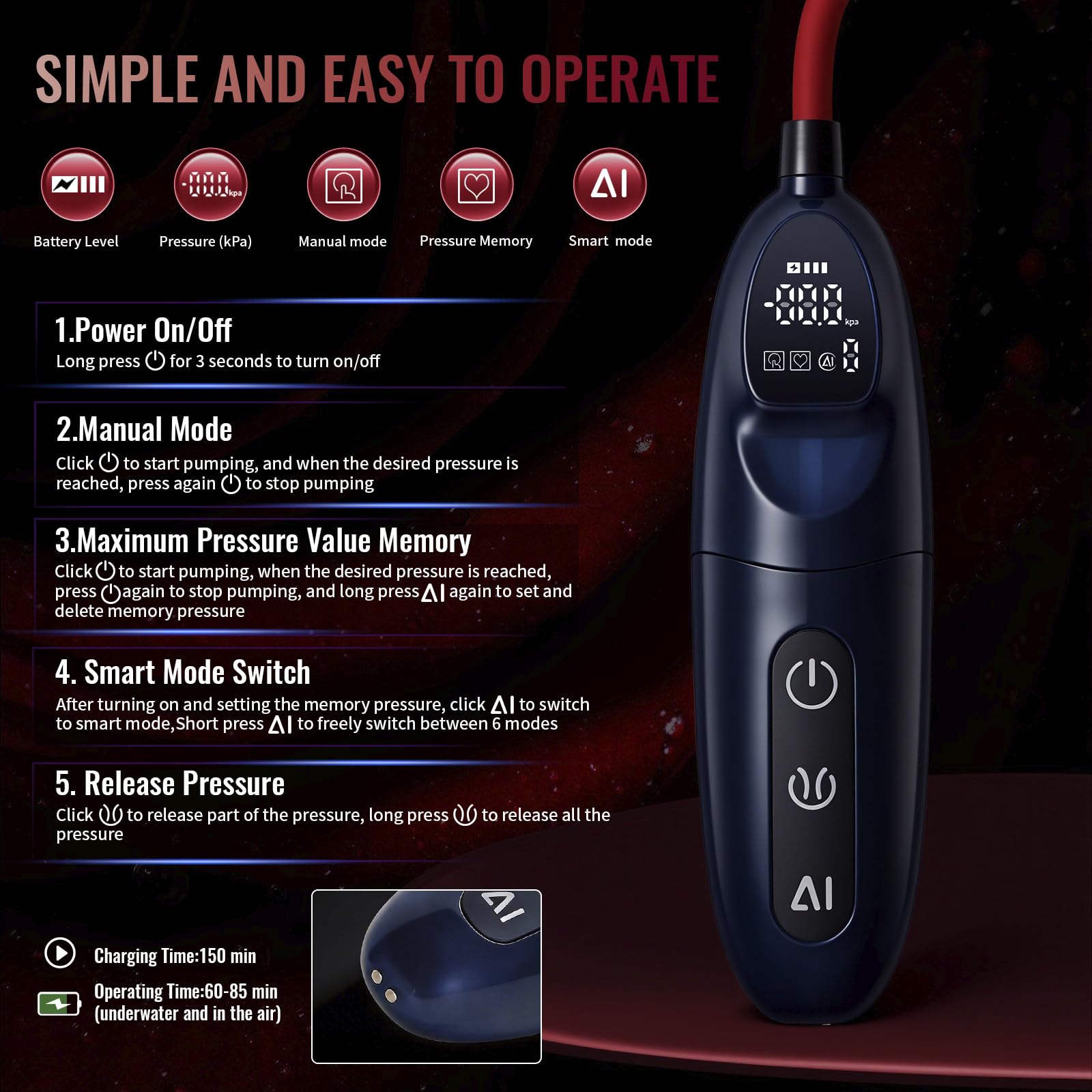 Electric Pussy Pump,Clitoral Pump and Nipple Sucker Sex Toys Include 2 Pussy & 2 Clit and Nipple Cups,7 Training Modes,Vagina Pump,Adult Sex Toy,Enhances Sexual Pleasure Sex Toys for Females