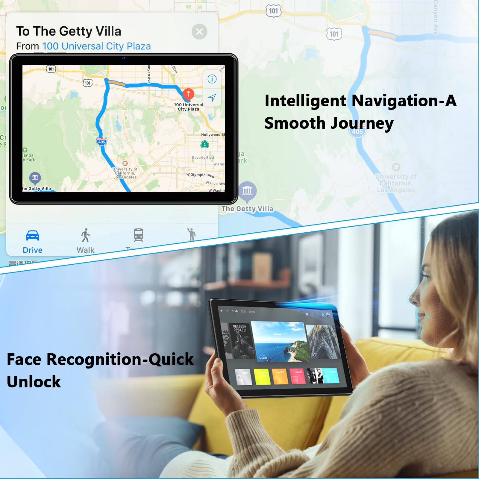 Aobante 10 Inch Tablet, Android 15 Tablets with 18GB RAM+128GB ROM(Expand to 1TB), Octa Core 1280 * 800 IPS HD Display, 6000mAh Battery, Dual 5MP+8MP Camera, 5G/2.4G WiFi