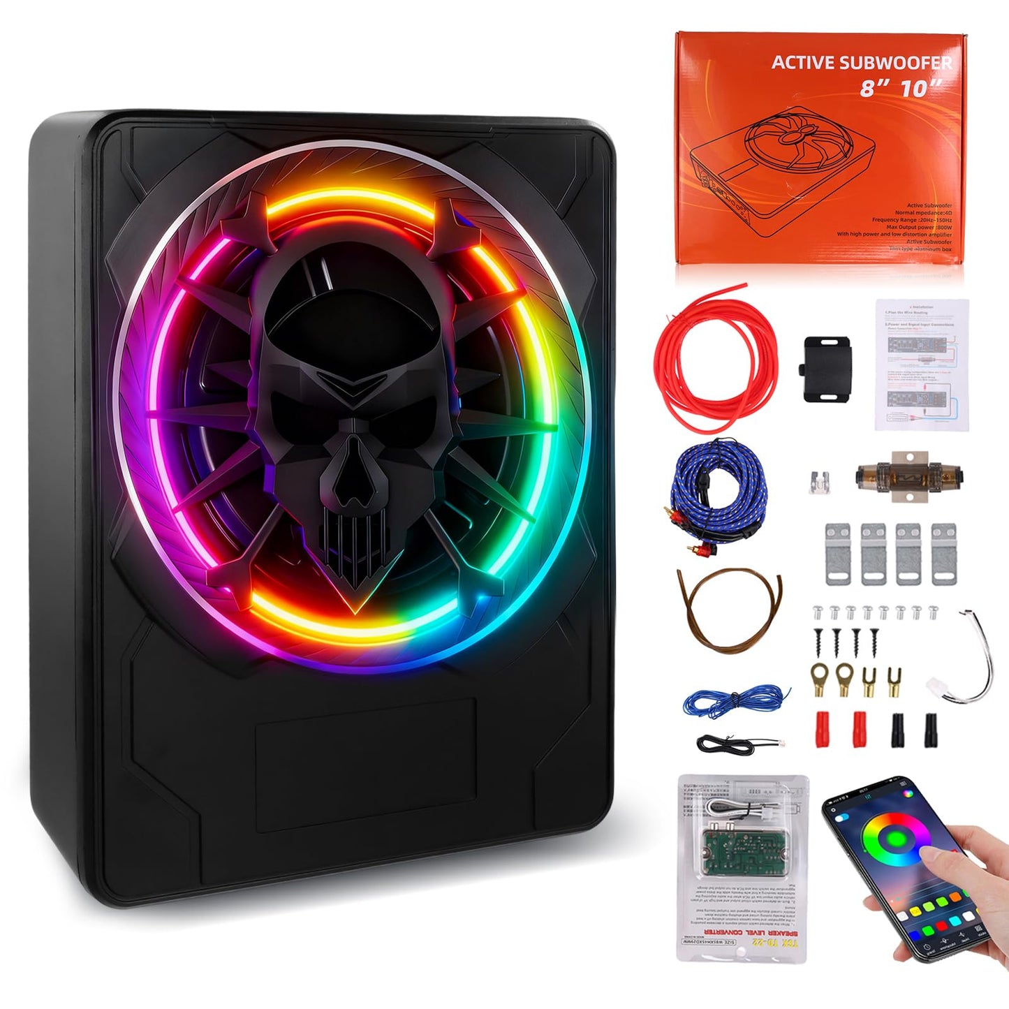 LORPHEIR Car Subwoofer High Power Bass System for Car Audio Upgrade