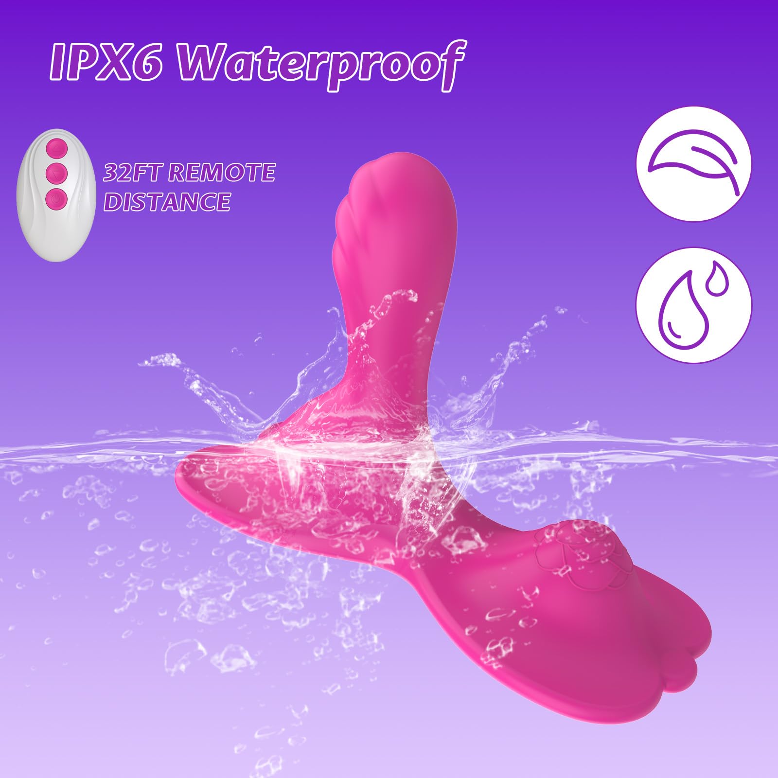 New Adult Sex Toys-Sit and Ride Clit Anal G Spot Vibrator with 9+9 Vibrating Modes APP Remote Control Vibrator