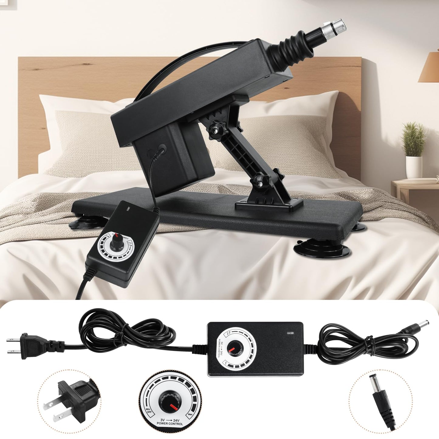 Sex Machine Thrusting Dildo Machine Realistic Dildo 3XLR Attachments Thrusting Machine Sex Toys for Women and Men Automatic Masturbator Thrusting Sex Toy Machine Device with Suction Cup and Anal Dildo
