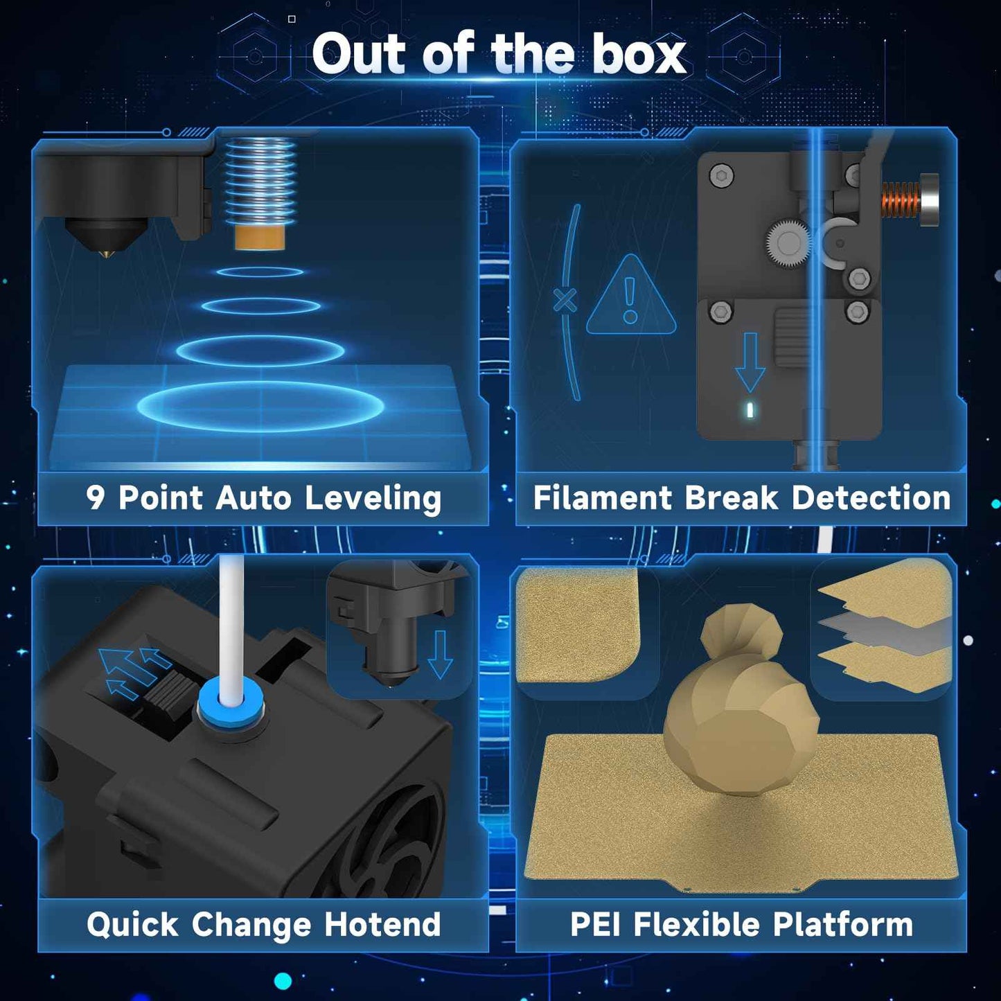 Tina2 Family 3D Printer for stem and Offices