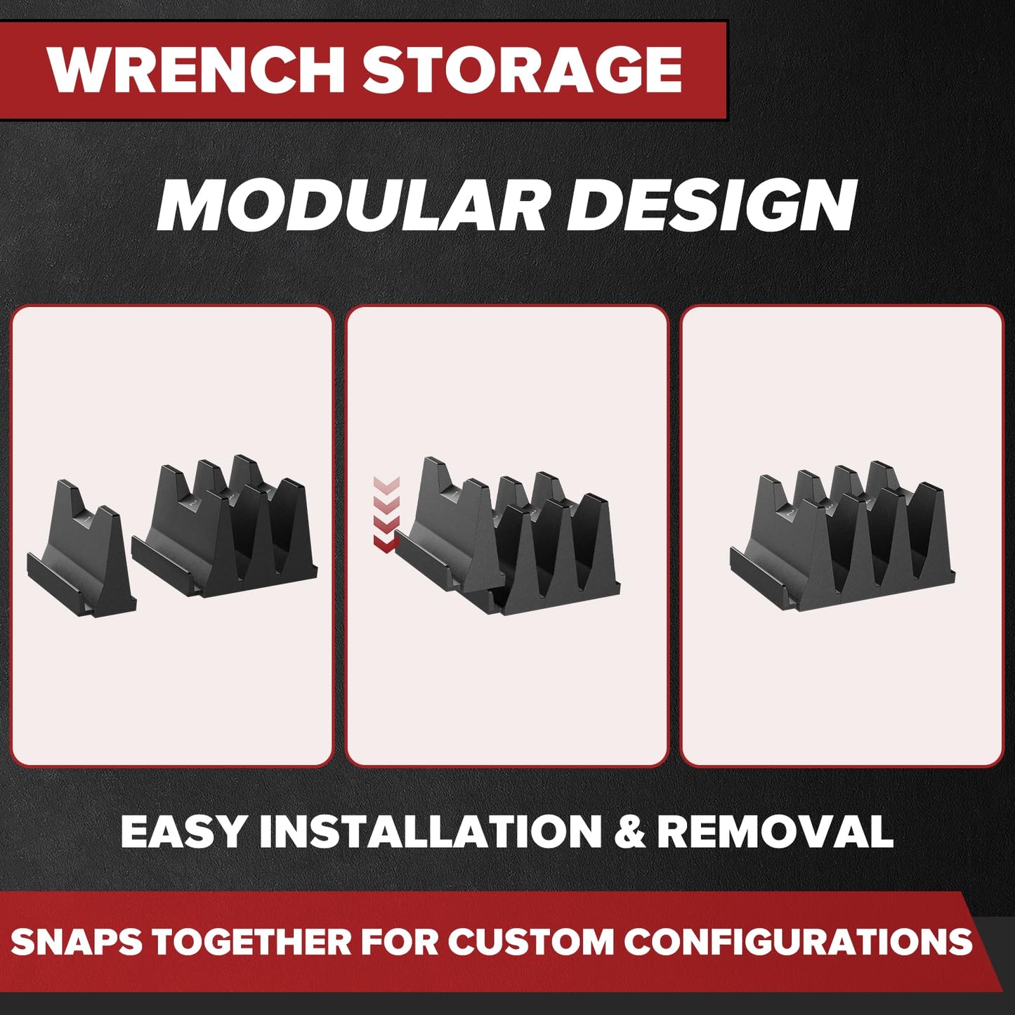 Matscover 40PCS Modular Wrench Organizer