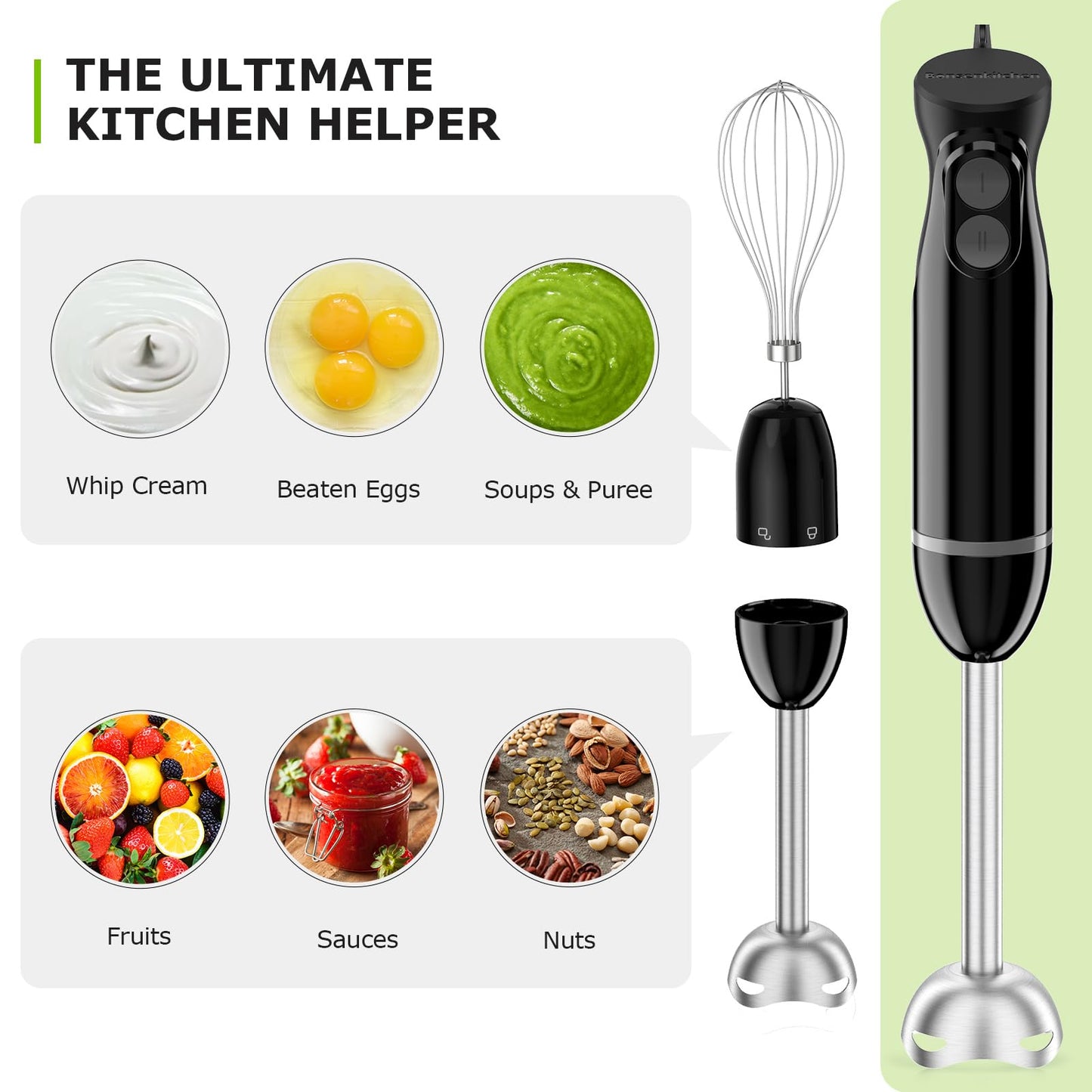 Bonsenkitchen Hand Blender