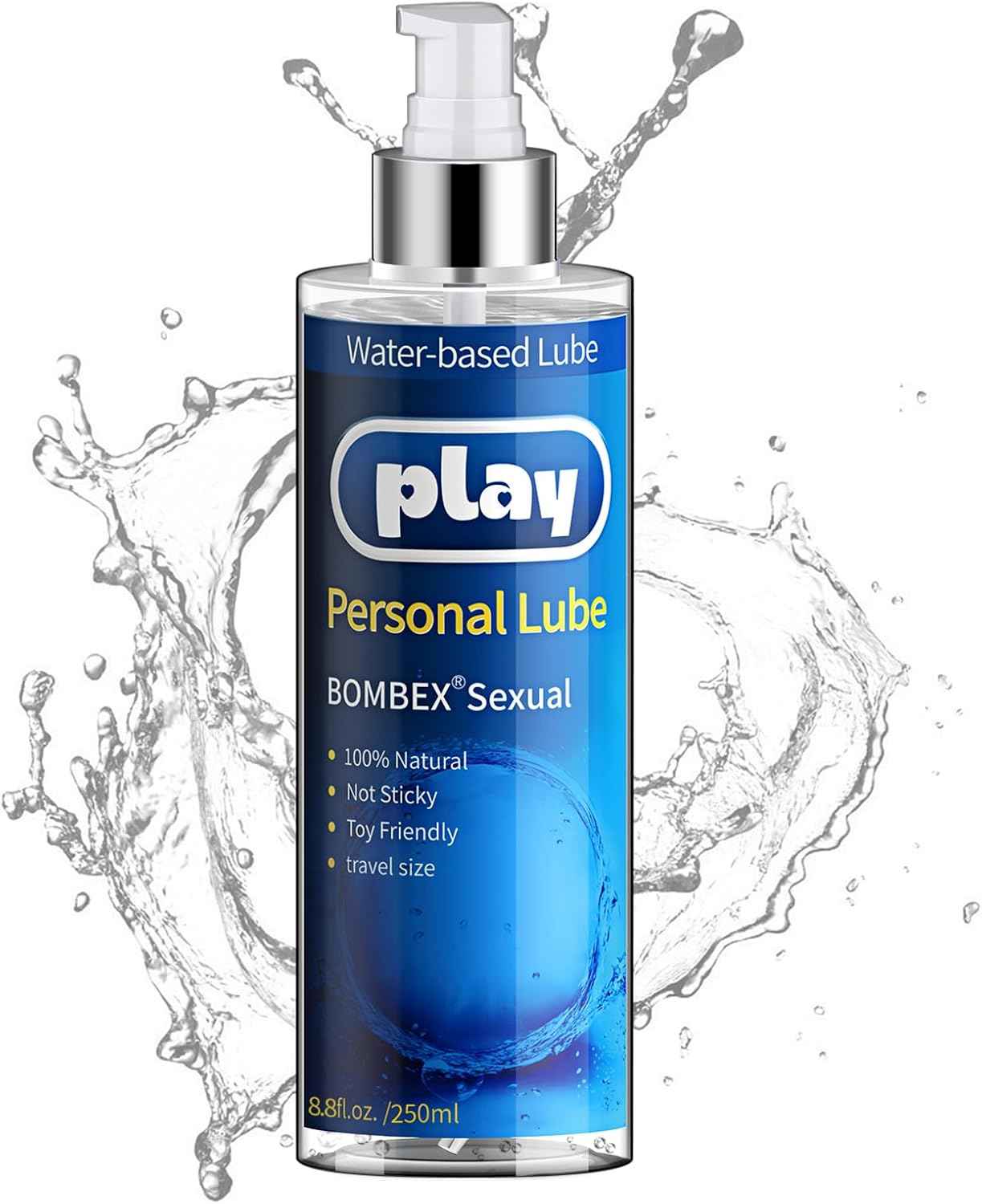 BOMBEX Water Based Personal Lubricant, 8.6 Fl Oz