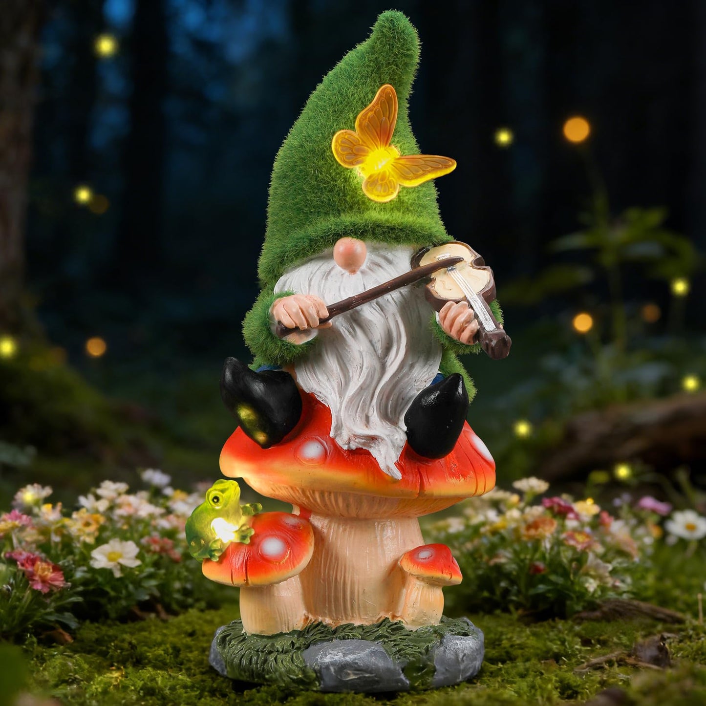Ayadon Solar Garden Animal Lantern Statue Figurine Lights Decor for Patio Yard