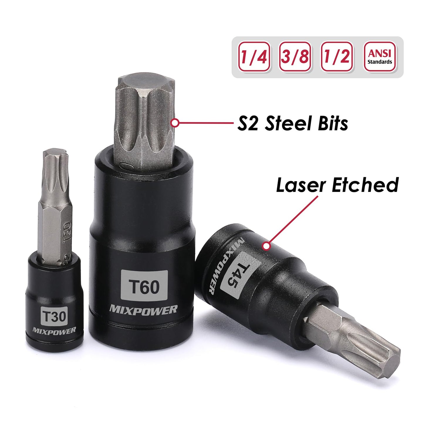 MIXPOWER Torx&E-Torx Socket Set