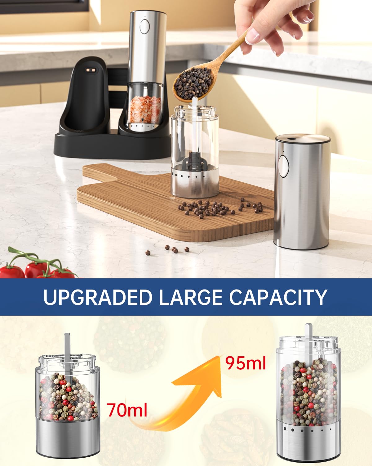 CIRCLE JOY Salt and Pepper Grinder Set