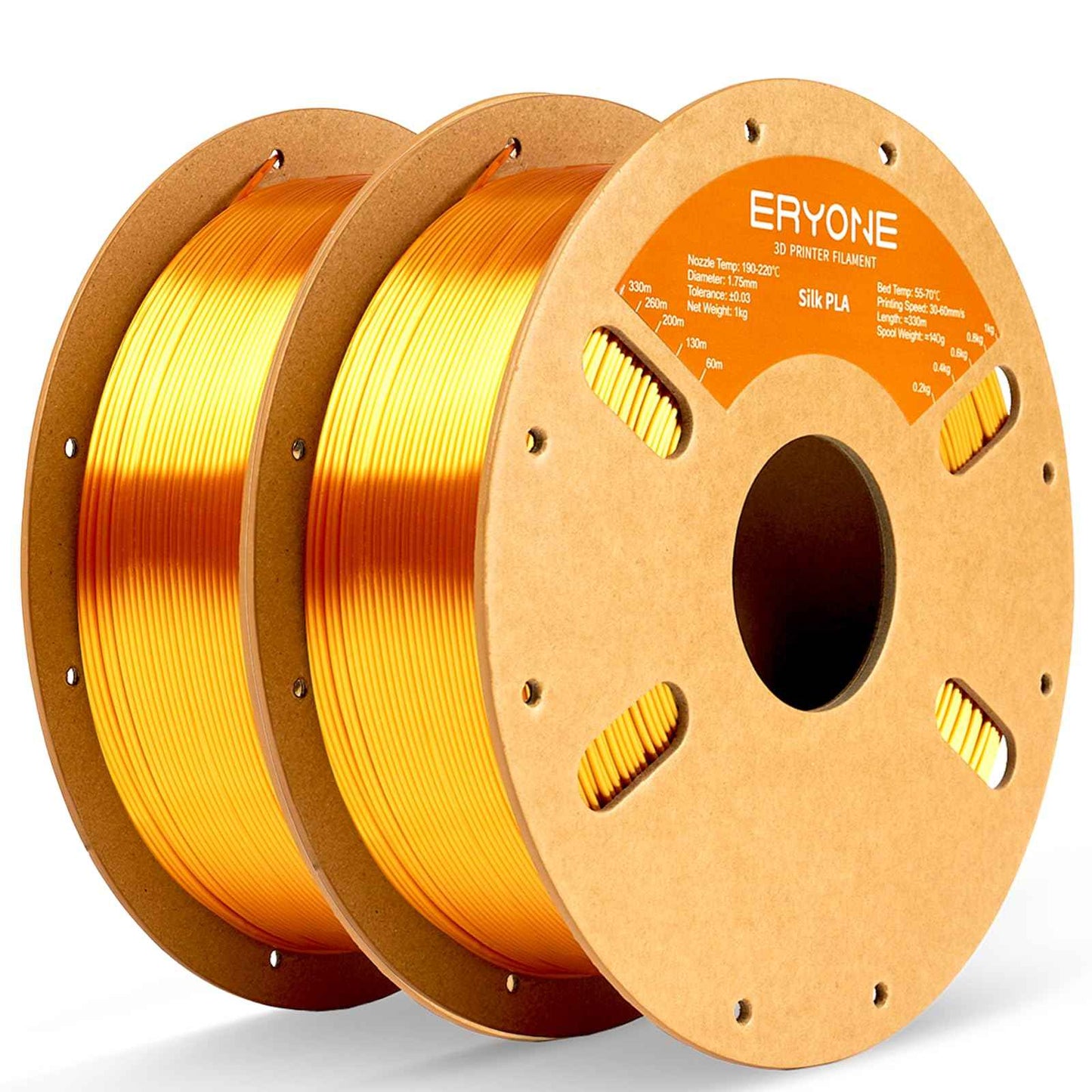 ERYONE Silk Color PLA Filament 3D Printer 1.75mm +/- 0.03mm, Filament PLA Cardboard Spool