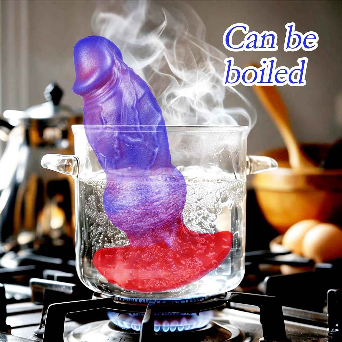 2.3" Diameter Realistic Knotted DildoThick Anal Plug, 8.3" Realistic Silicone Wearable Fantasy Monster Dildo Butt Anal Plug, Large XL Alien Anal Training Expander, Advanced Adult Sex Toy for Men Women