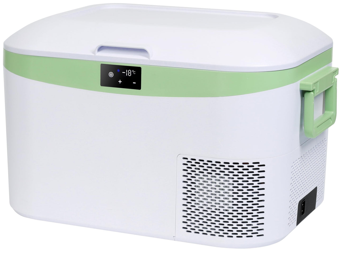 Megiu 12 Volt Car Refrigerator Portable Freezer Compressor Cooler -18~+15℃ with 12V / 24V DC 110～240 Volt AC