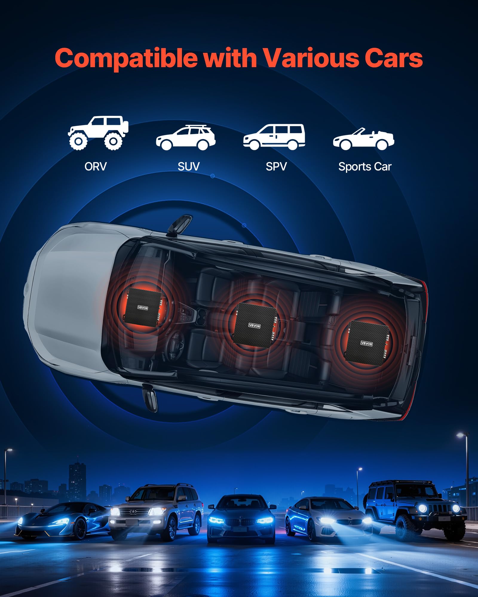 VEVOR Car Audio Amplifier