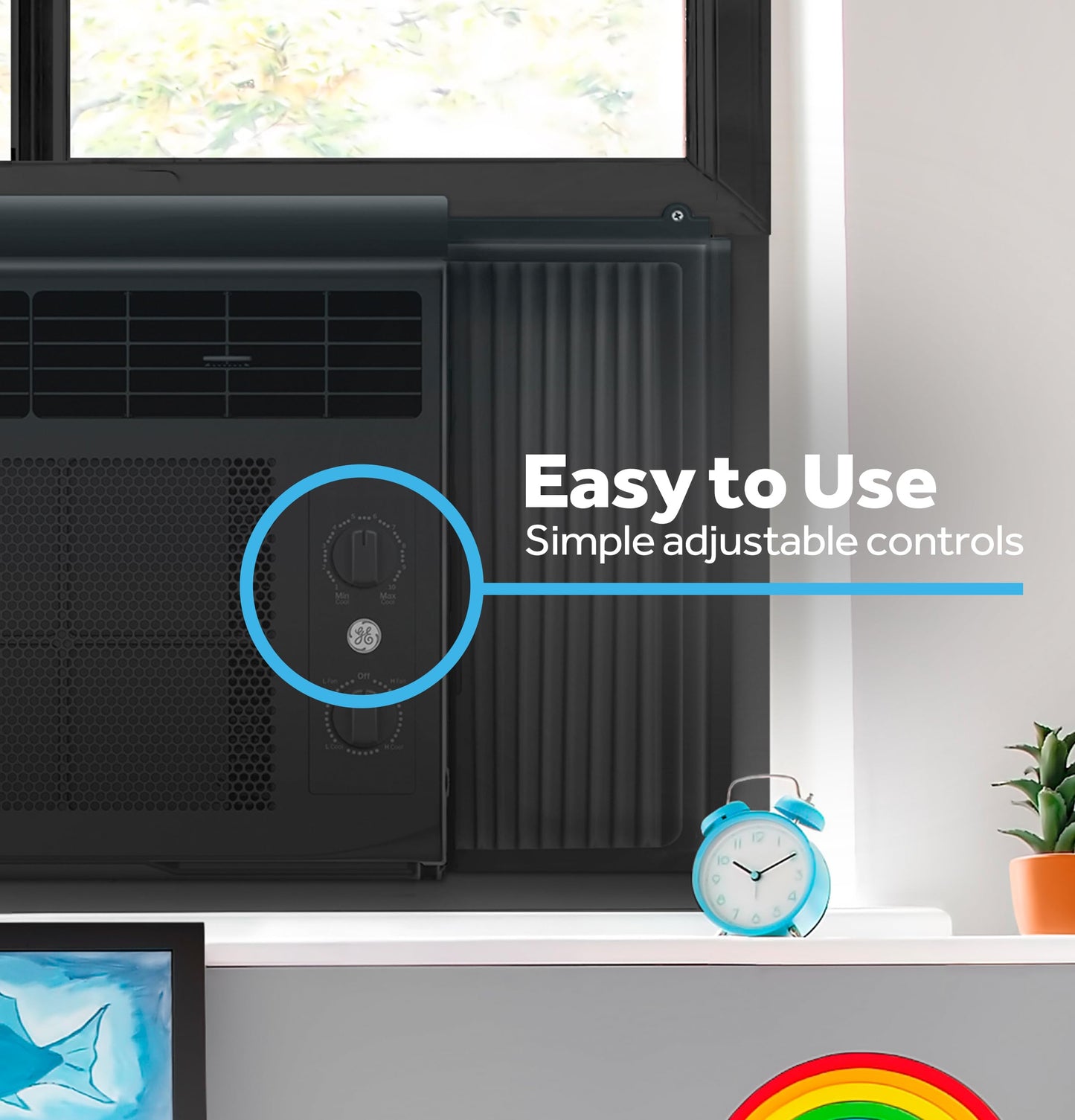 GE Window Air Conditioner Unit, 6,000 BTU Set