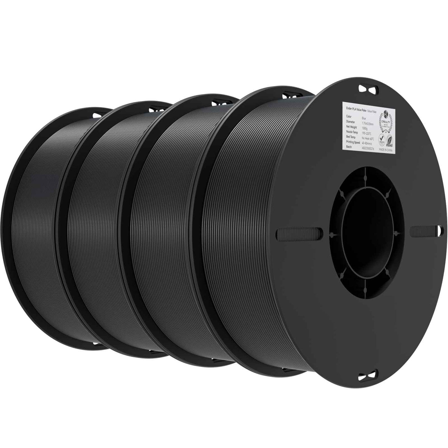Creality 3D Printer Filament, PLA Filament Bundle for 3D Printing, Ender PLA Filament No-Tangling, Strong Bonding & Overhang Performance, Accuracy +/- 0.02mm