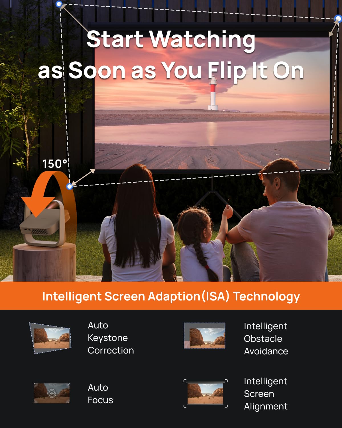 XGIMI HORIZON 1080p FHD Projector & XGIMI Elfin Flip Portable Projectoor