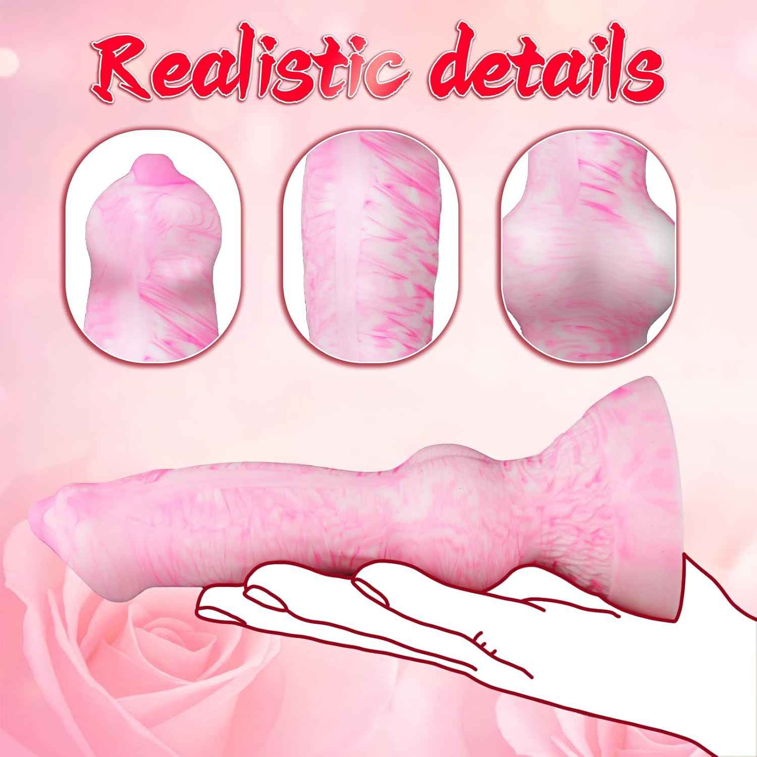 ENAMORADOS Silicone Fantasy Knot Dildo with Suction Cup Base