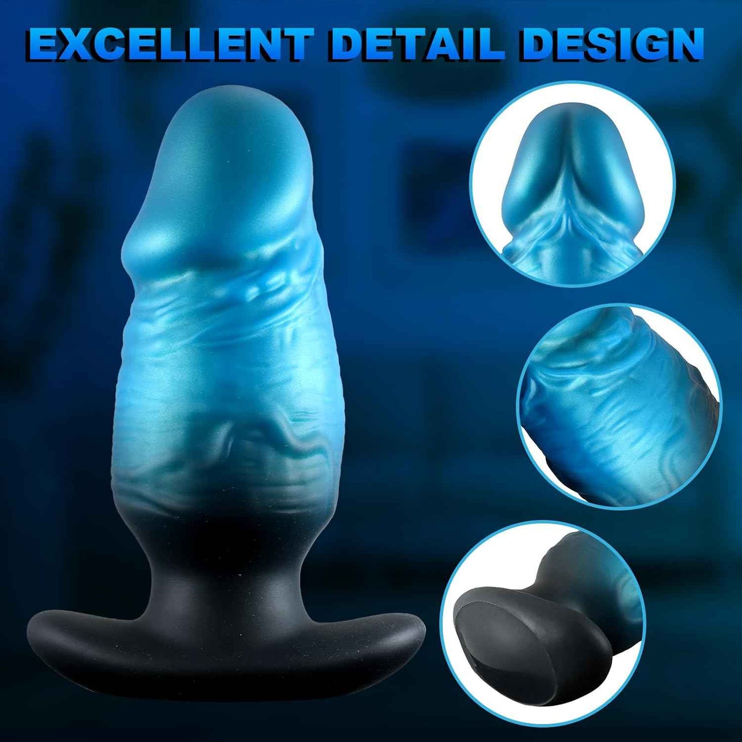 Fantasy Monster Dildo, Butt Plug Anal Toys, Realistic Anal Dildo Prostate Dildos, Wearable Anal Plug Fantasy Silicone Buttplug with T Base, Soft Anal Trainer Stretcher Dilator for Women Men Couples