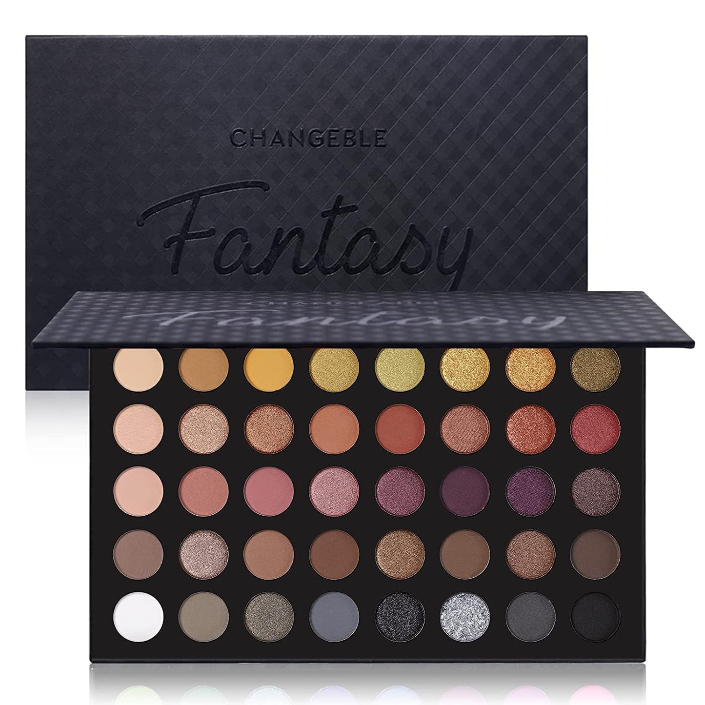 UCANBE Highly Pigmented Eye Makeup Palette, Matte Shimmer Metallic Eyeshadow Pallet Long Lasting Blendable Make Up Eye Shadows Gift Kit