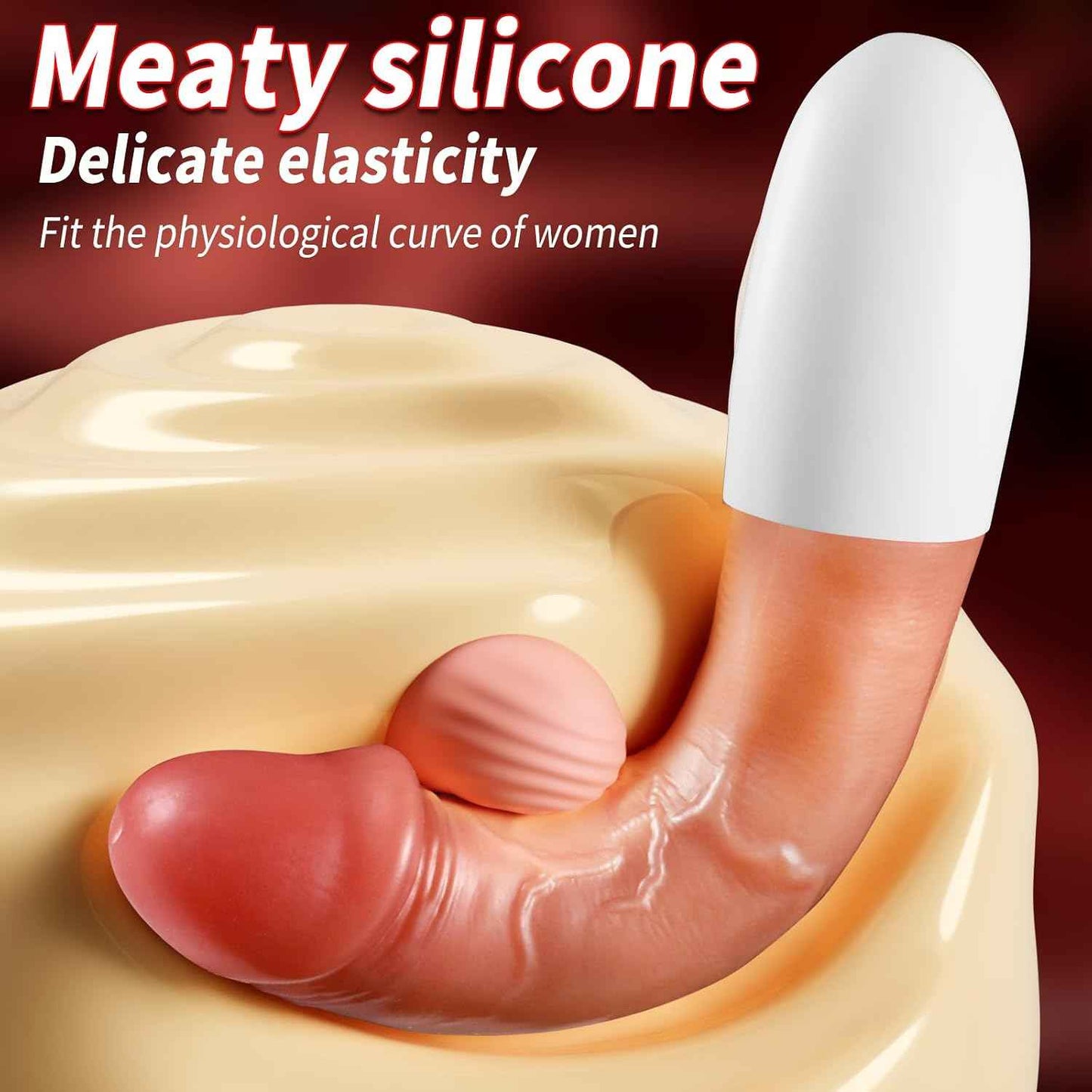 WEIXCH Realistic Vibrating Dildo 8.4in G-Spot Massager Skin Tone