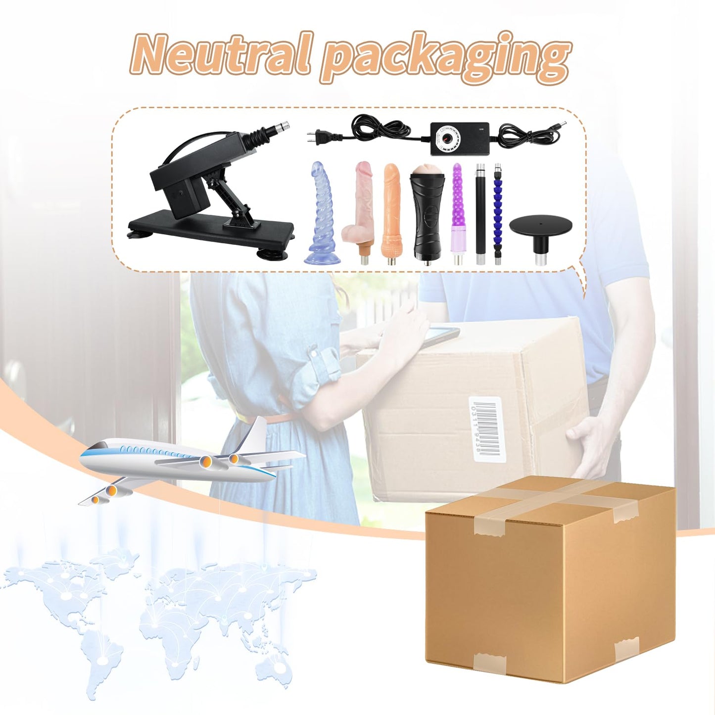 Sex Machine Thrusting Dildo Machine Realistic Dildo 3XLR Attachments Thrusting Machine Sex Toys for Women and Men Automatic Masturbator Thrusting Sex Toy Machine Device with Suction Cup and Anal Dildo